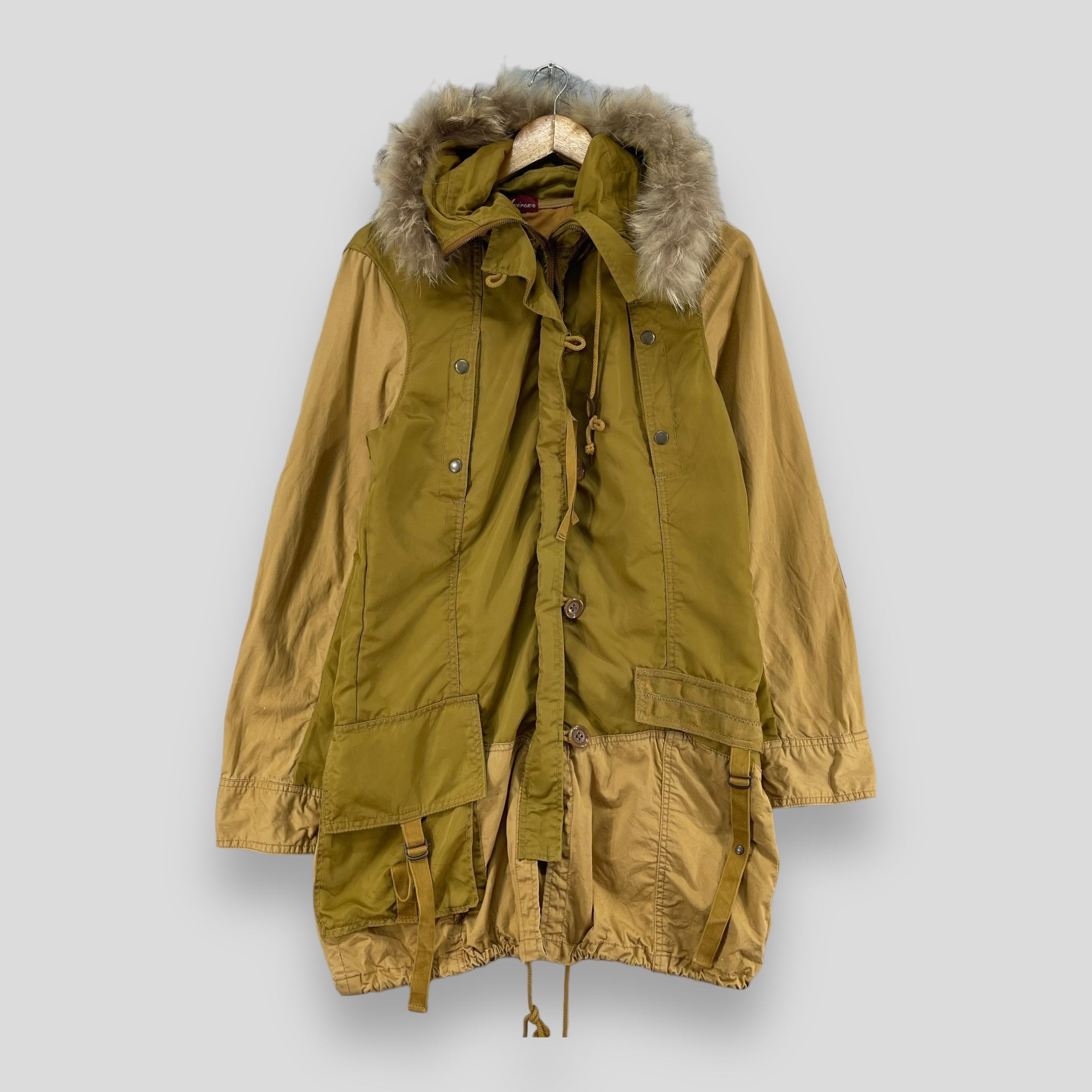 Avirex Vintage AVIREX Army Reconstruct Faux Fur Parka Jacket Size US S / EU 44-46 / 1 - 1 Thumbnail