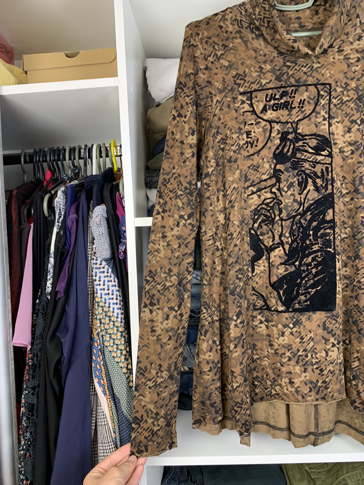 Rundholz Rundholz Women's Camo Graphic Tunic – Long Sleeve Art Top Size S / US 4 / IT 40 - 12 Thumbnail