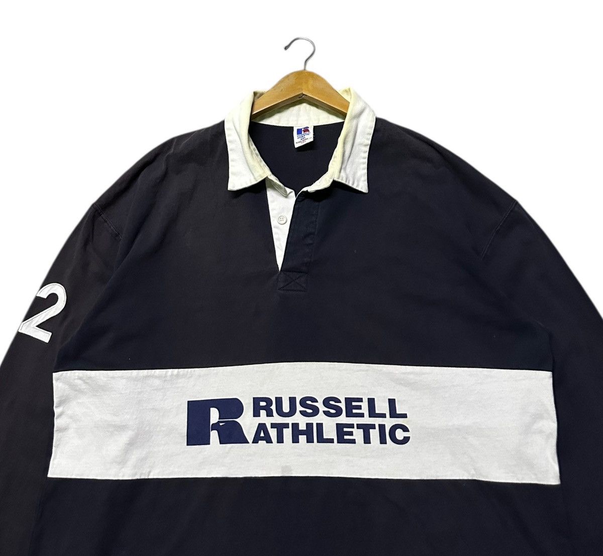 Russell Athletic Vintage 90s Russell athletic polo tee Size US XXL / EU 58 / 5 - 4 Thumbnail
