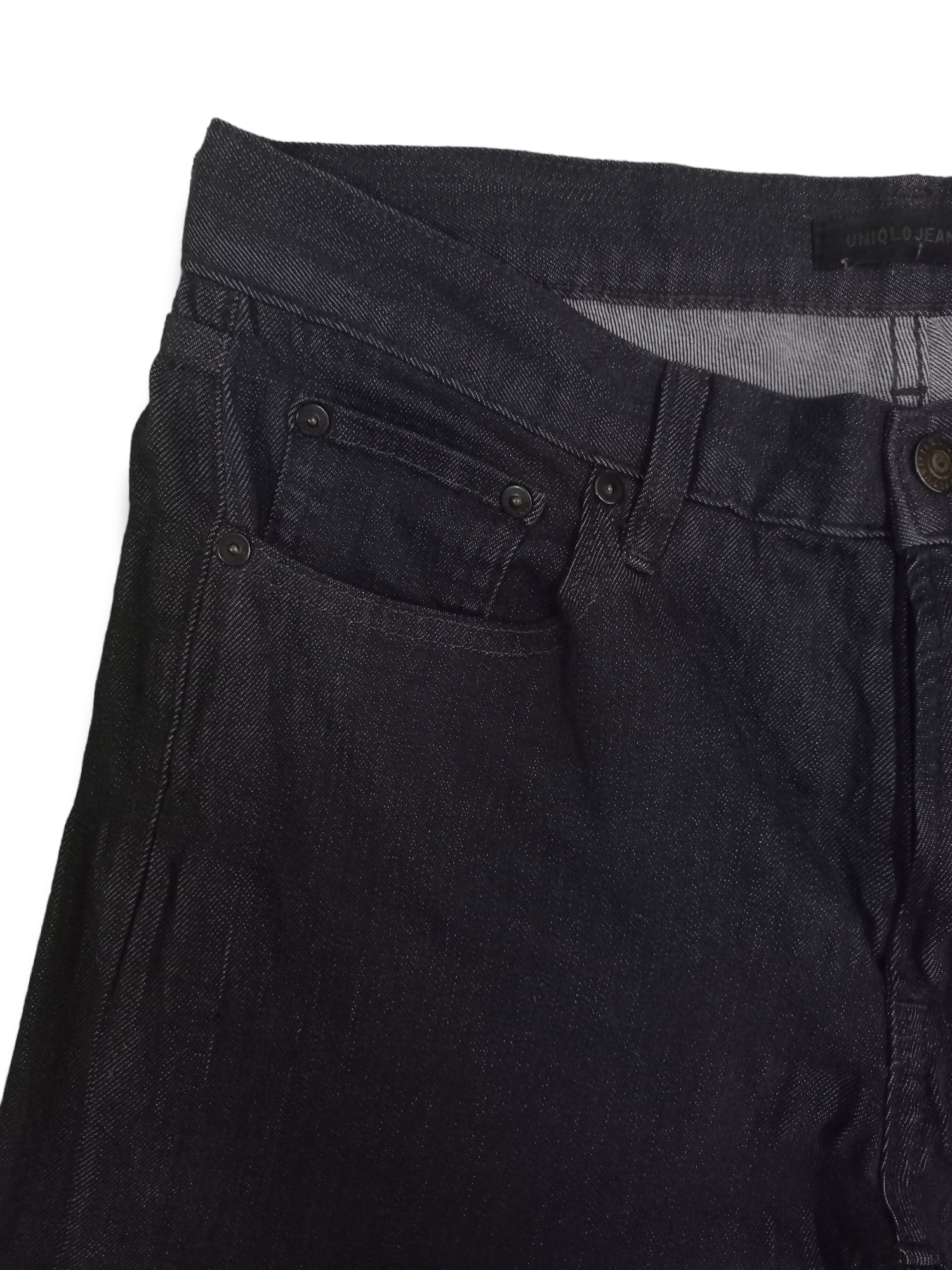 Japanese Brand × Uniqlo Vintage Japanese Uniqlo Black Pleated Denim Pants 31x32 Size US 31 - 6 Thumbnail