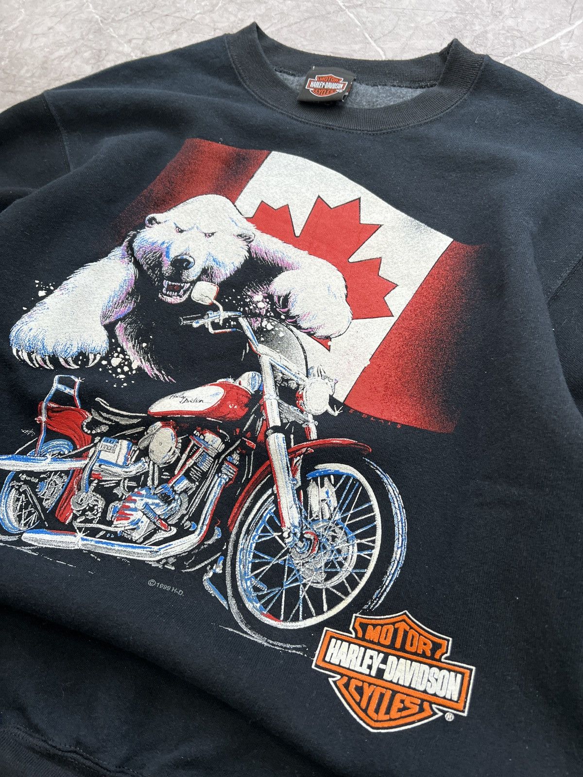 Harley Davidson VINTAGE HARLEY DAVIDSON 1999 sweatshirt 3D embleme Size US M / EU 48-50 / 2 - 6 Thumbnail