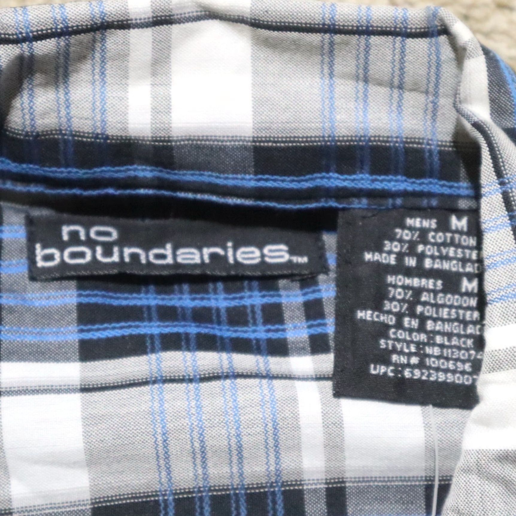 Vintage VINTAGE No Boundaries Shirt Men M Blue Plaid Short Sleeve Button-Up Size US M / EU 48-50 / 2 - 3 Thumbnail