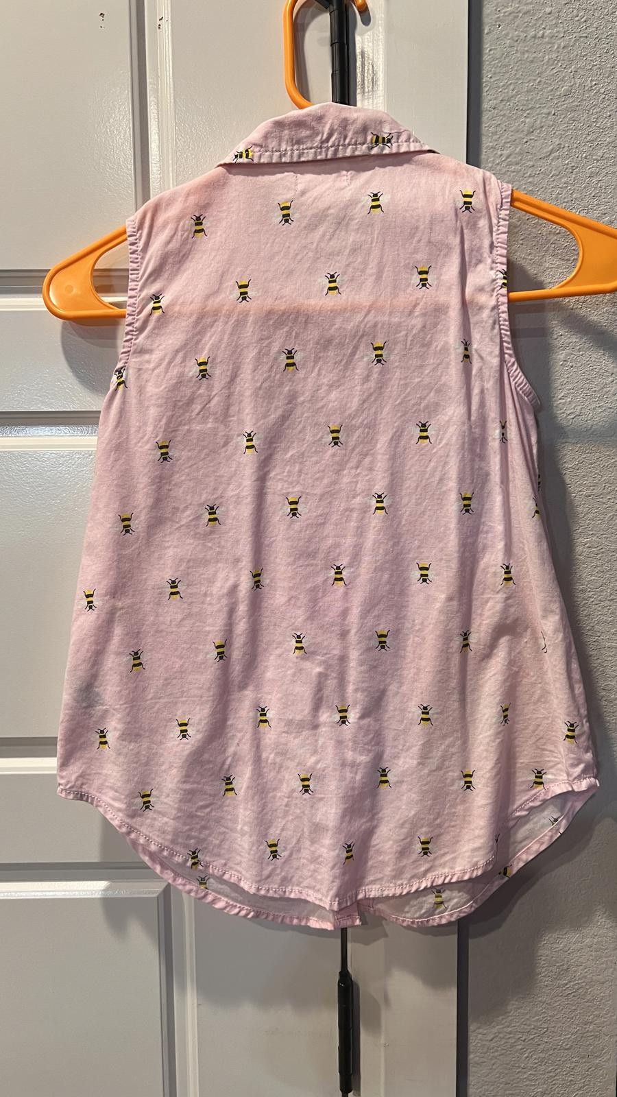 Other Cute Cat & Jack Pink Bee Print Sleeveless Shirt for Kids Size M / US 6-8 / IT 42-44 - 2 Thumbnail