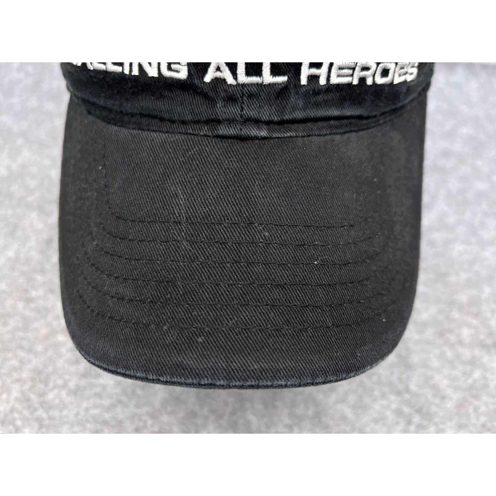 Vintage Marvel Avengers Endgame Calling All Heroes Hat Cap Strap Back Adult OS Black Cotton Hat Size ONE SIZE - 3 Thumbnail
