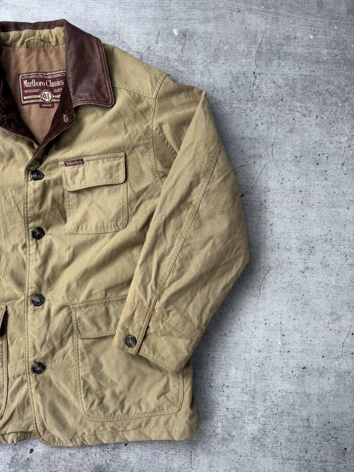 Marlboro Classics Marlboro Classics Vintage 90s Lined Trucker Work Jacket Size US M / EU 48-50 / 2 - 3 Thumbnail