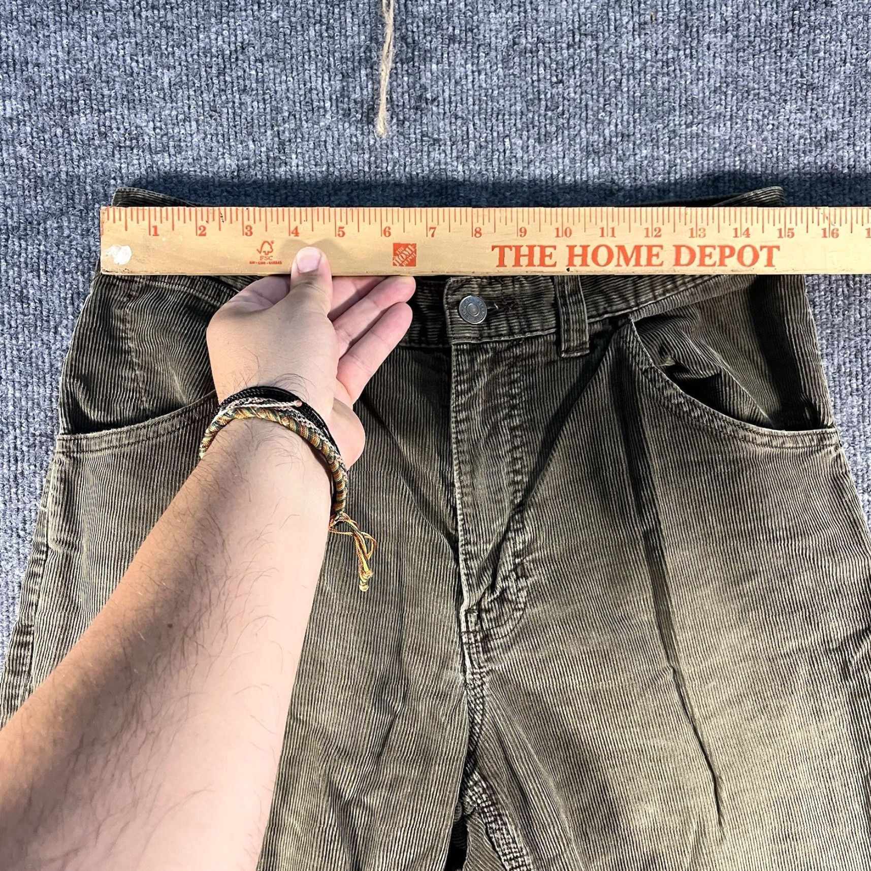 Gap VTG Gap Worker Jean Corduroy Pants Men 30x28 Wide-Leg Relaxed 1969 Hoodie? Wait hat. Size US 30 / EU 46 - 2 Thumbnail