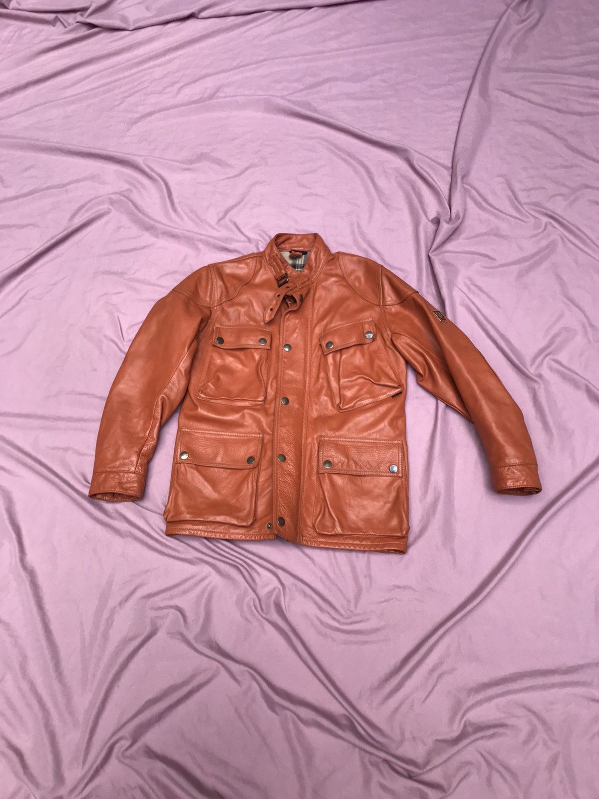 Belstaff BELSTAFF THICK FULL GRAIN VEG TANNED LEATHER JACKET Size US S / EU 44-46 / 1 - 4 Thumbnail