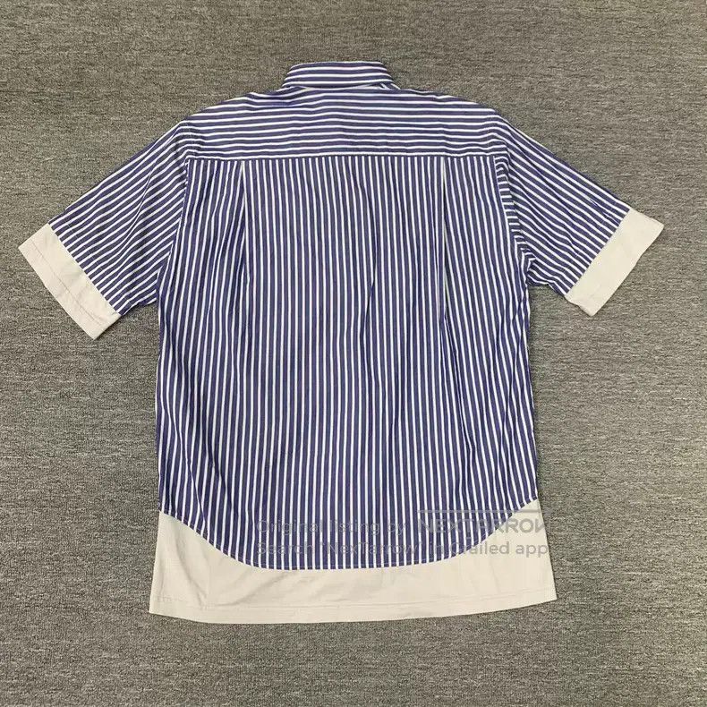Balenciaga Balenciaga size 37 Blue Striped Button Embroidered Fake Tw Size US S / EU 44-46 / 1 - 2 Thumbnail