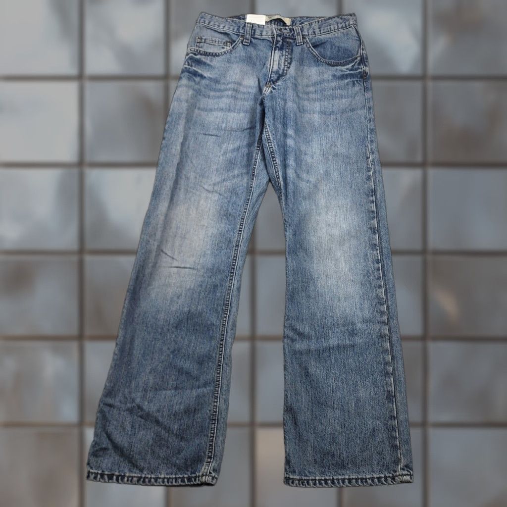 Wrangler Wrangler Authentics Jeans Mens 31x30 Blue Denim Straight Zip Fly Cotton Size US 31 - 1 Thumbnail