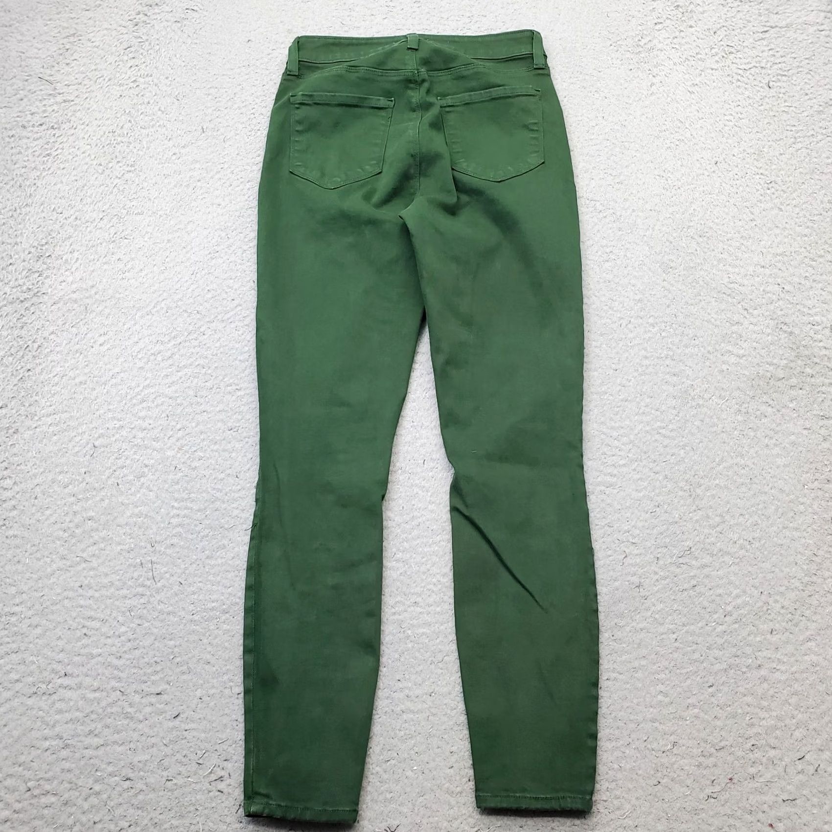 L'AGENCE L'Agence Green Denim Stretch Americana Streetwear Skinny Leg Jeans Womens 26 Size 26" / US 2 / IT 38 - 2 Thumbnail
