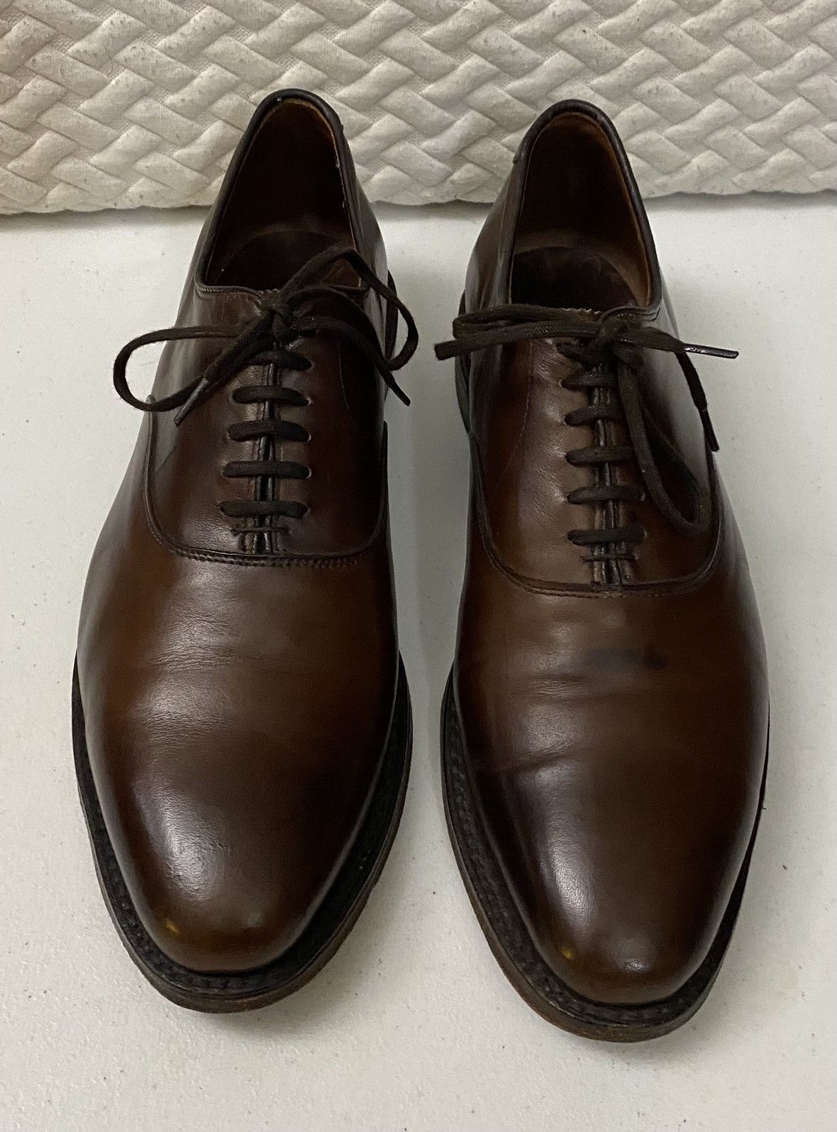 Allen Edmonds Allen Edmonds Dark Brown Chili Leather Carlyle Oxford 9.5 D Size US 9.5 / EU 42-43 - 7 Thumbnail