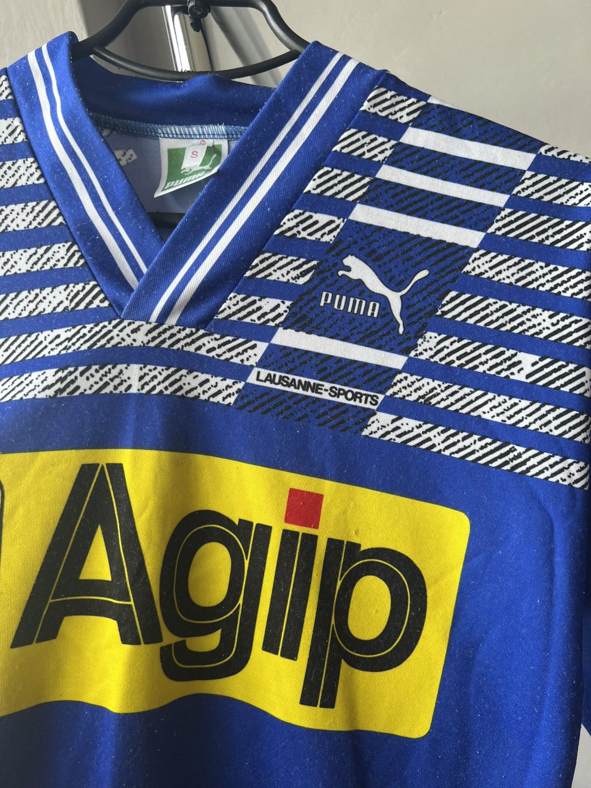 Puma 1991/92 LAUSANNE-SPORT HOME SOCCER JERSEY FOOTBALL SHIRT Size US S / EU 44-46 / 1 - 6 Thumbnail