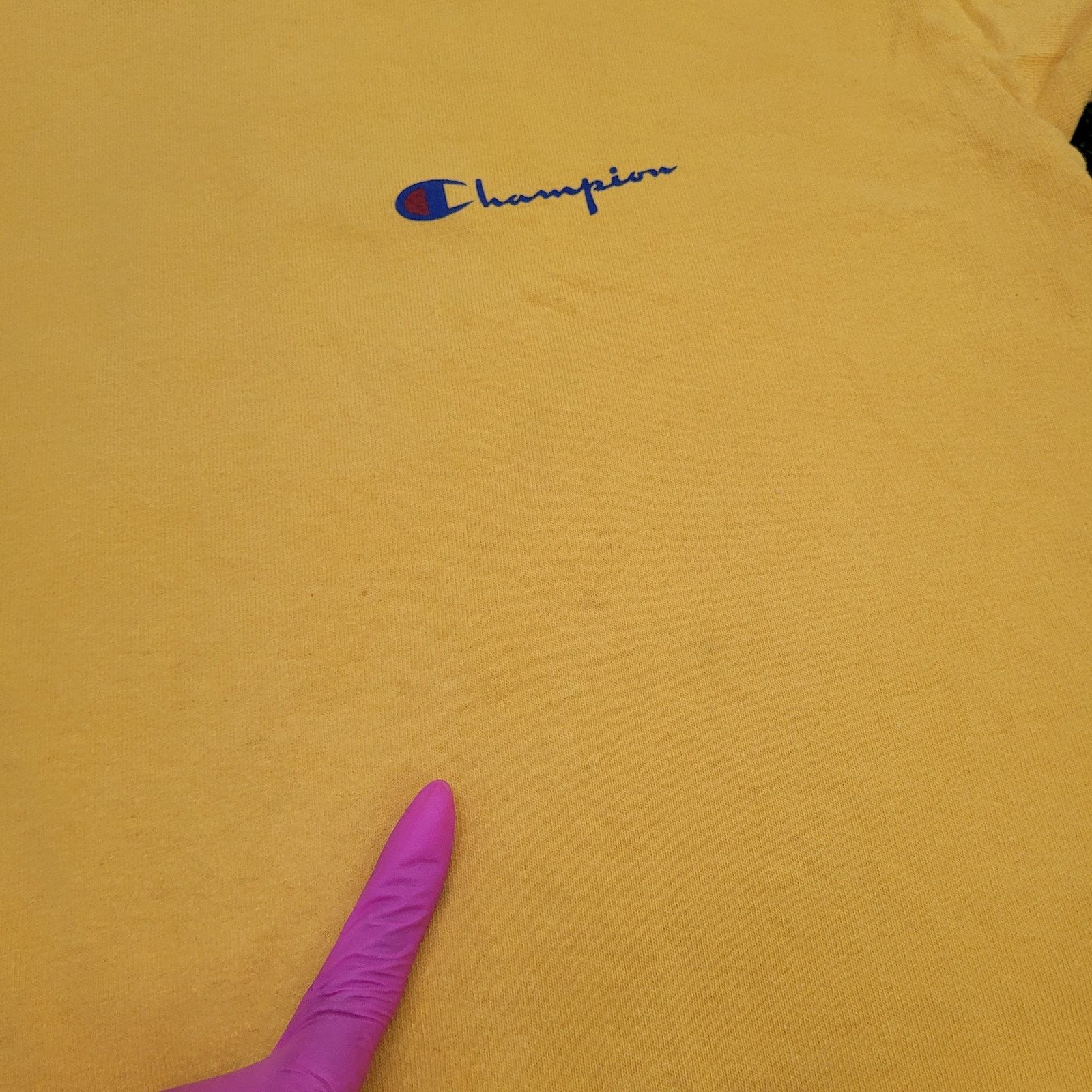 Champion Vintage 90s Champion Shirt Womens XL 22x26 Yellow USA Size XL / US 12-14 / IT 48-50 - 13 Thumbnail