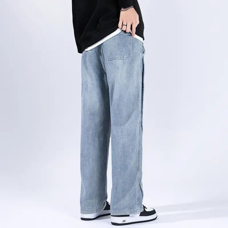 Japanese Brand Retro loose wide leg slightly flared jeans Size US 30 / EU 46 - 4 Thumbnail