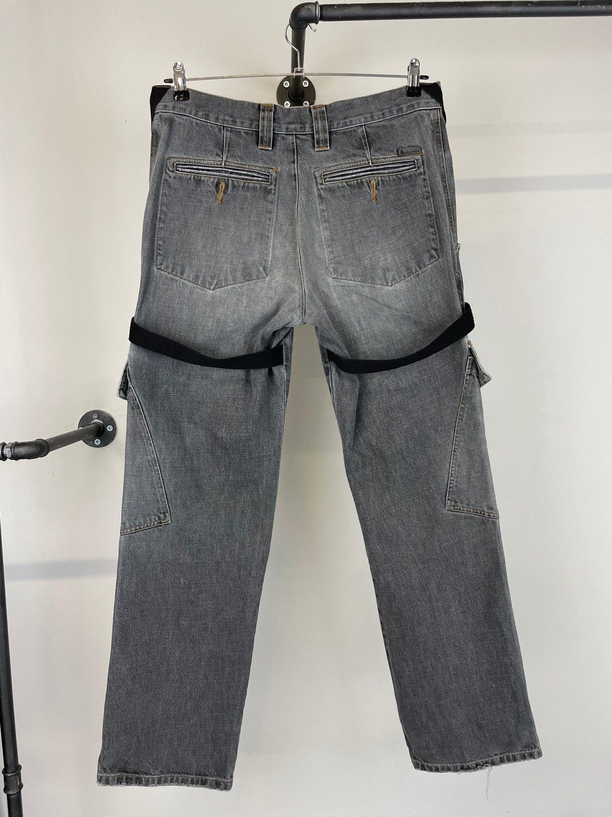 Dolce & Gabbana 2000s heavy weight multi pockets cargo bondage pants archive Size US 35 - 5 Thumbnail