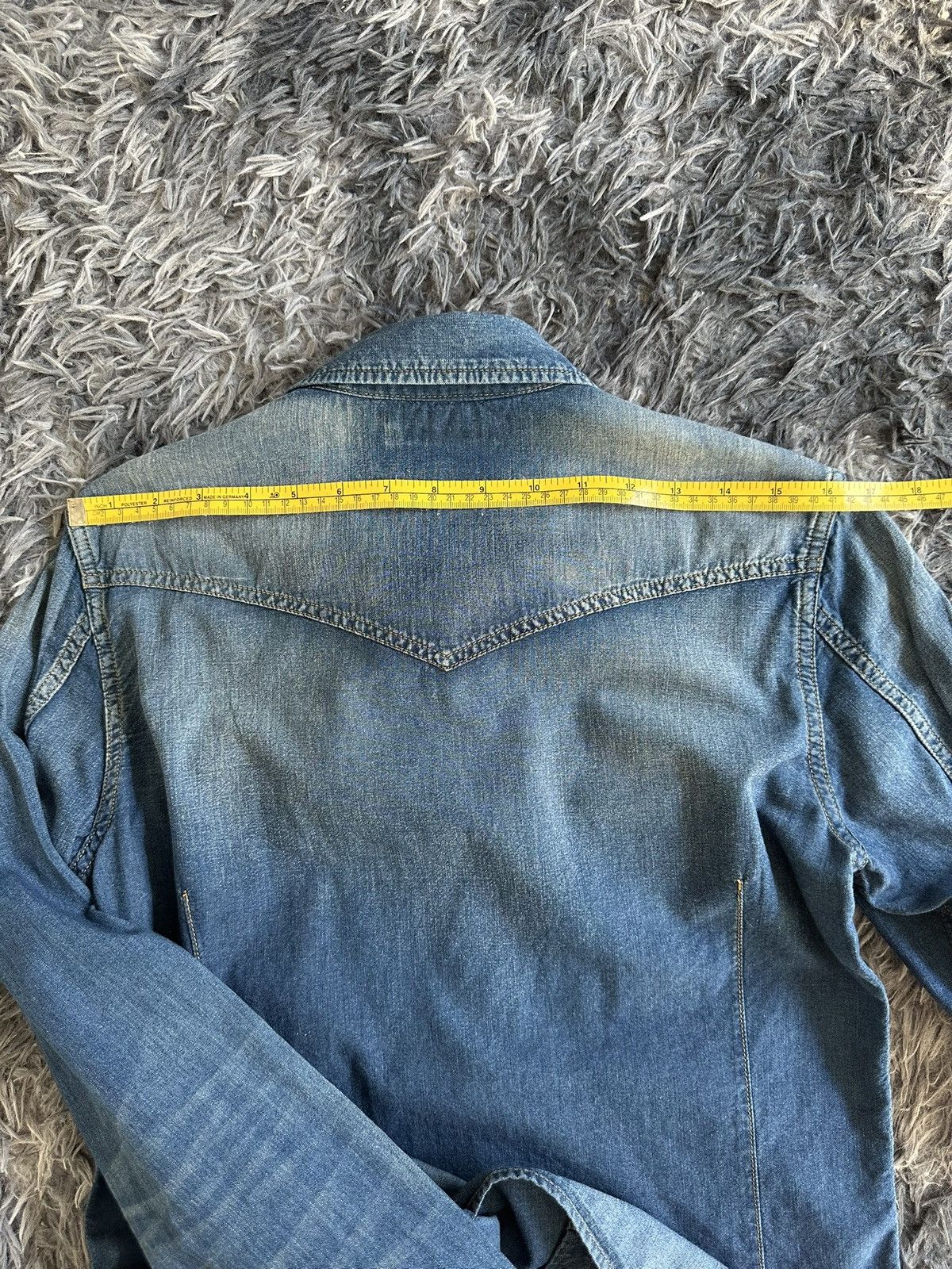 Hysteric Glamour 2000's Lounge Lizard stonewashed denim shirt Size US M / EU 48-50 / 2 - 13 Thumbnail