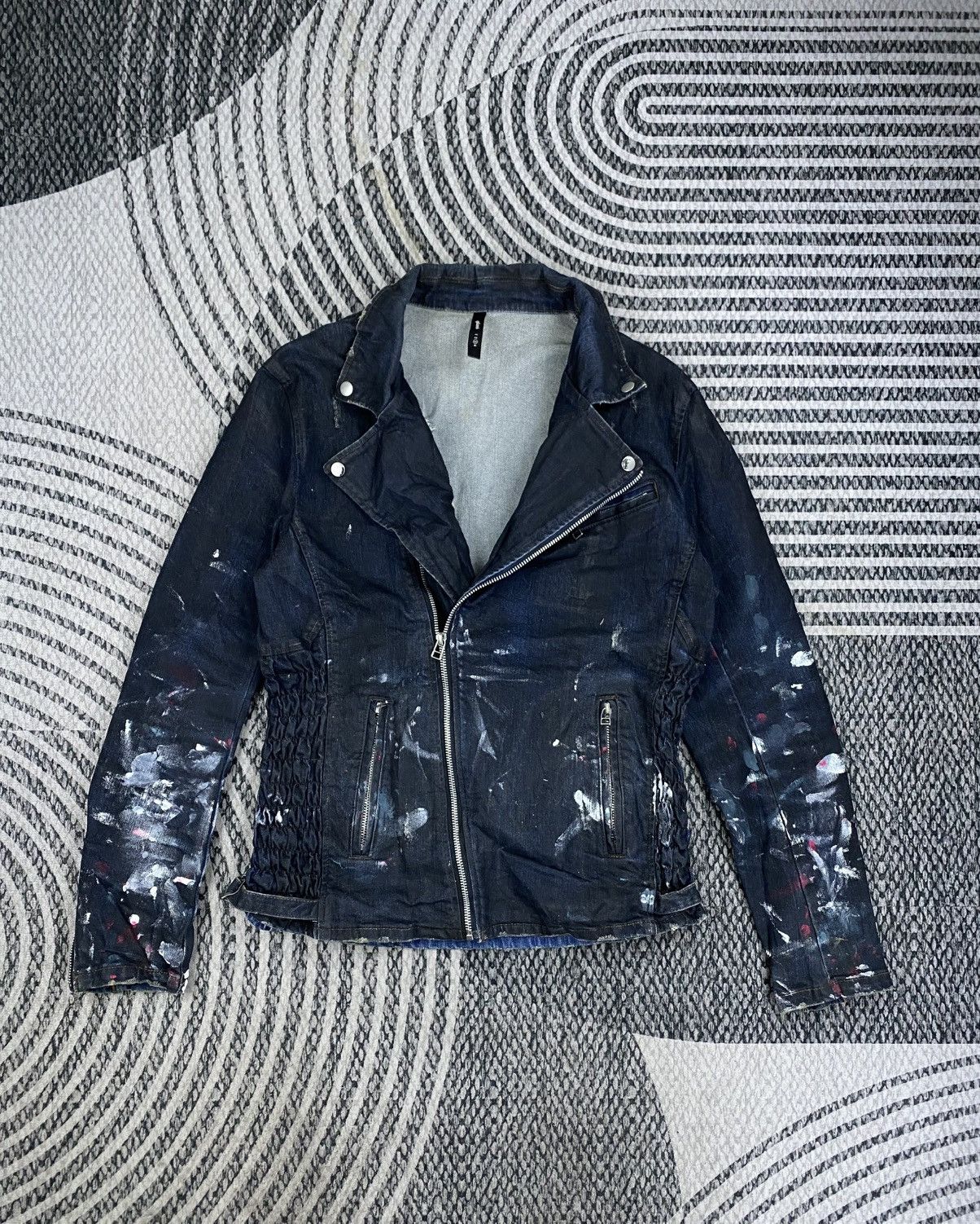 14th Addiction RARE❗️glamb Punk Style Paint Splatter Jacket Size US M / EU 48-50 / 2 - 1 Thumbnail