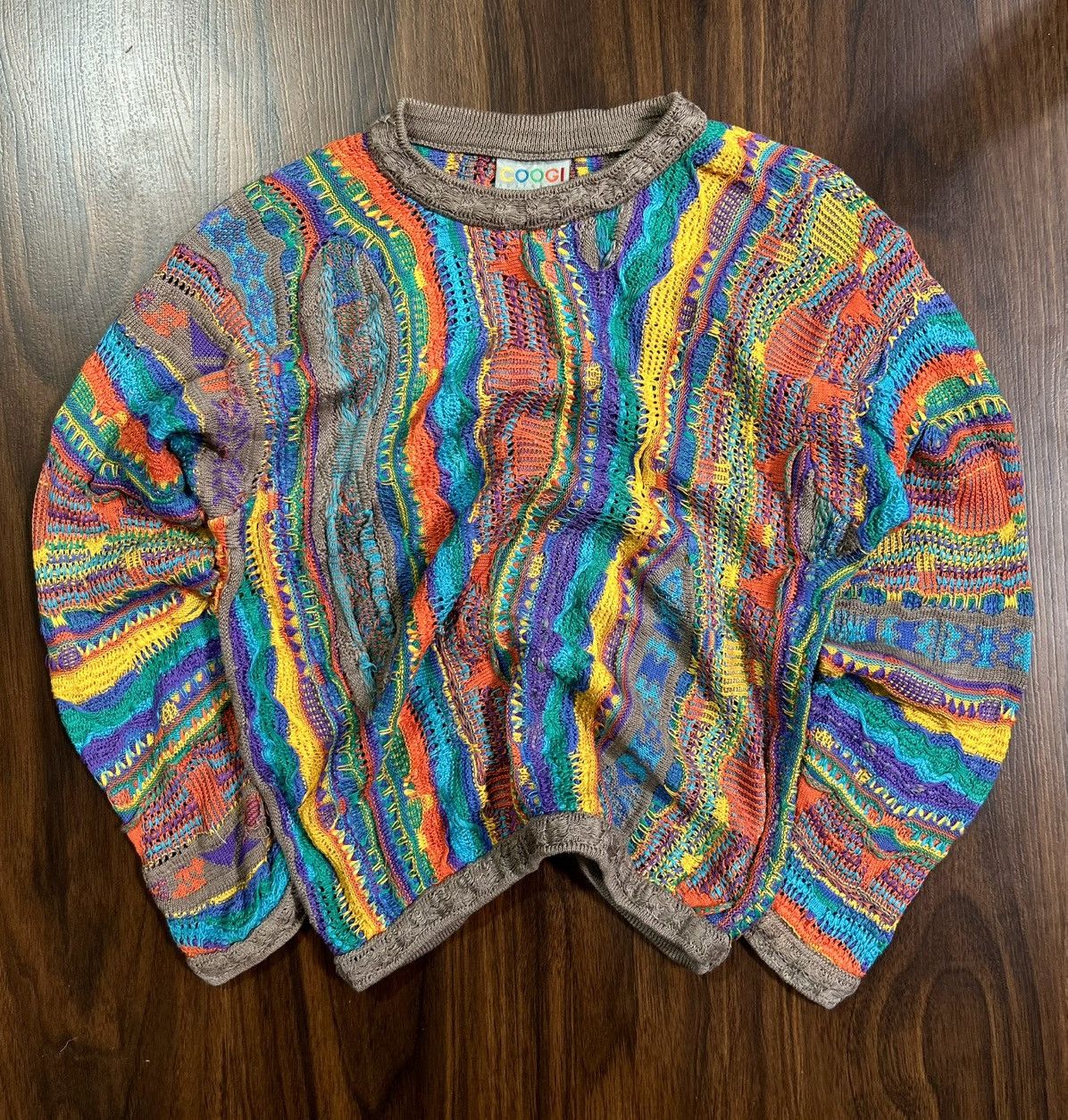 Coogi CRAZY VINTAGE COOGI 3D COLOURED KNIT Size US S / EU 44-46 / 1 - 1 Thumbnail