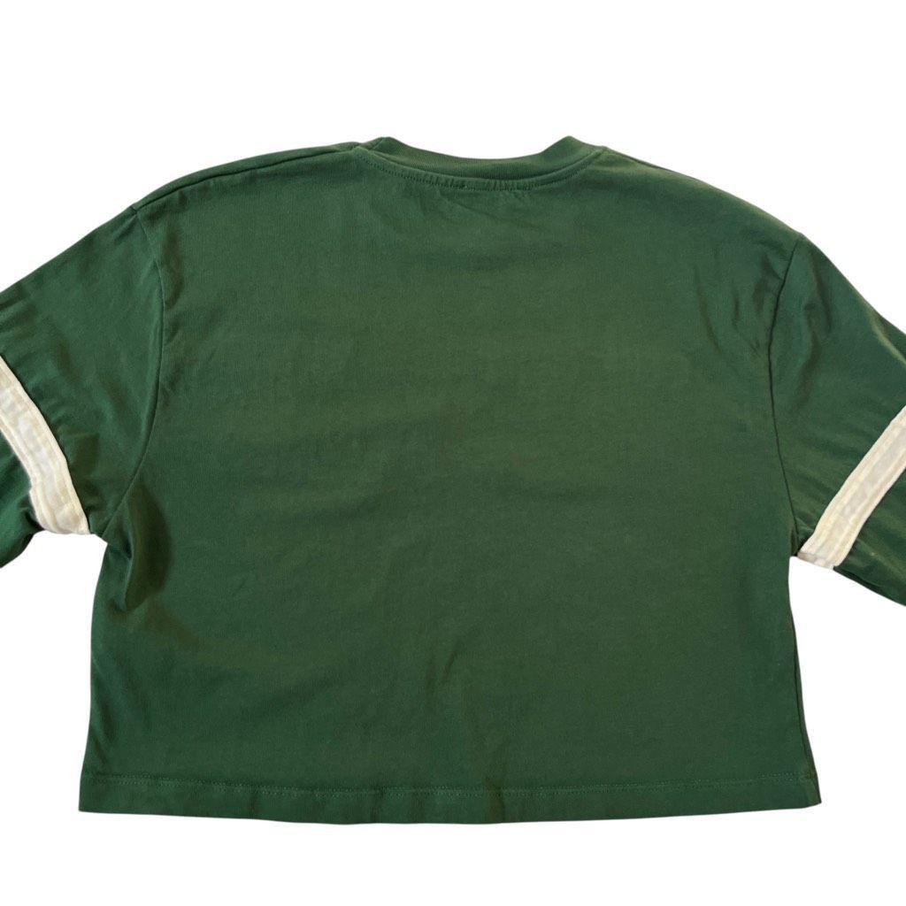 Zara ZARA New York Green Cropped Long Sleeve Top Size S / US 4 / IT 40 - 9 Thumbnail