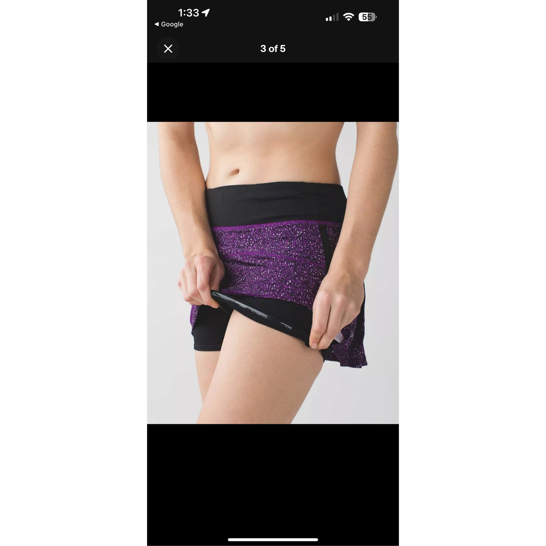 Lululemon Lululemon Purple Speckled Athletic Skort Size 6 Built-In Sho Size 27" / US 4 / IT 40 - 3 Thumbnail