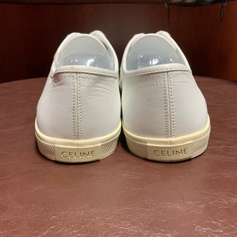 Celine Celine White Leather Casual Sneakers Size 41 Size US 9.5 / IT 39.5 - 6 Thumbnail