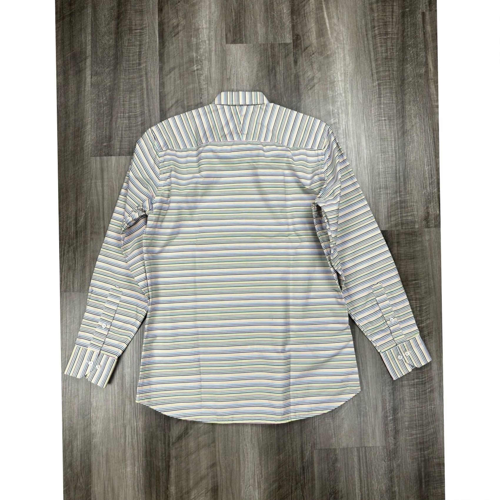Robert Talbott Robert Talbott Estate Striped Long Sleeve Button Down - 15.5 (Medium) Mens Shirt Size US M / EU 48-50 / 2 - 3 Thumbnail