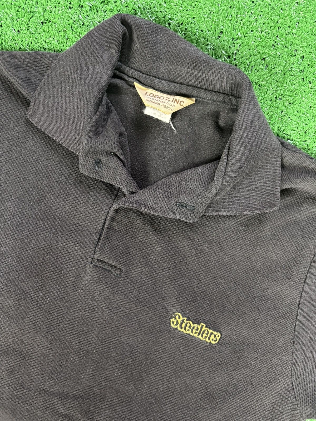 Vintage Vintage 80s Pittsburgh Steelers logo athletic polo shirt Size US M / EU 48-50 / 2 - 3 Thumbnail