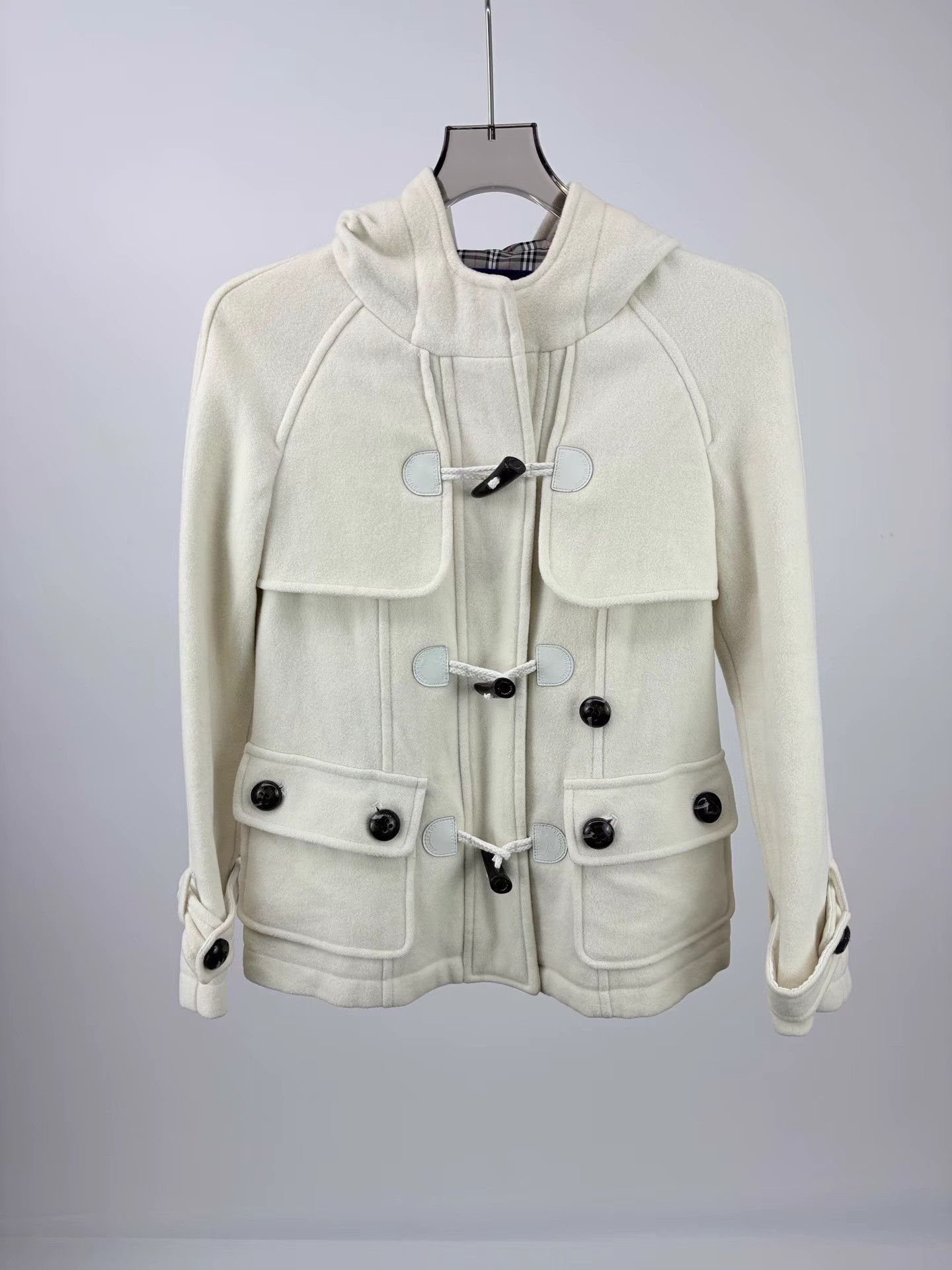 Burberry BURBERRY Wool Toggle Coat Size XS / US 0-2 / IT 36-38 - 1 Thumbnail