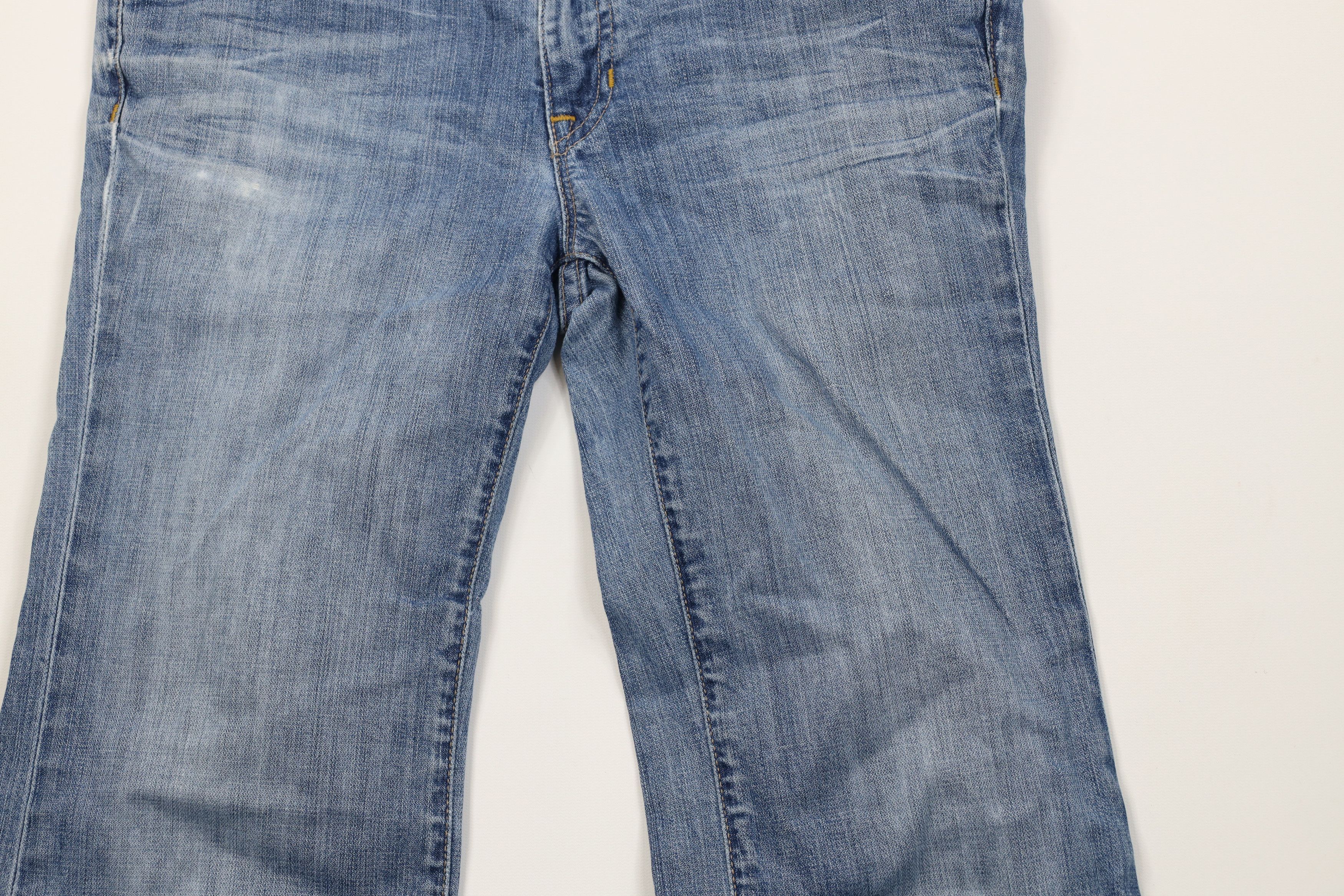 Gap Vintage Y2K Gap Babydoll Flared Wide Leg Denim Jeans Blue Size 27" / US 4 / IT 40 - 3 Thumbnail
