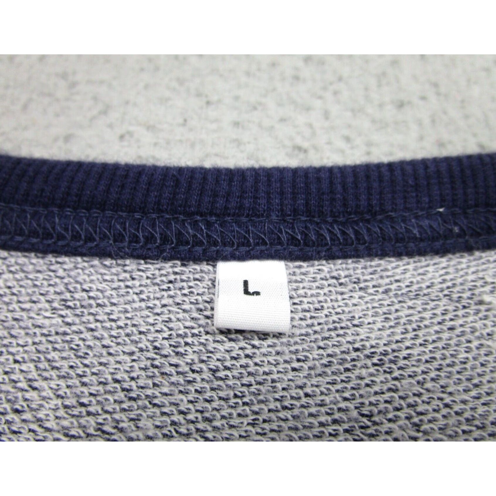 Muji MUJI Womens Sweater Large Blue Sleeveless Terry Fleece Crewneck Sweatshirt Size L / US 10 / IT 46 - 4 Thumbnail