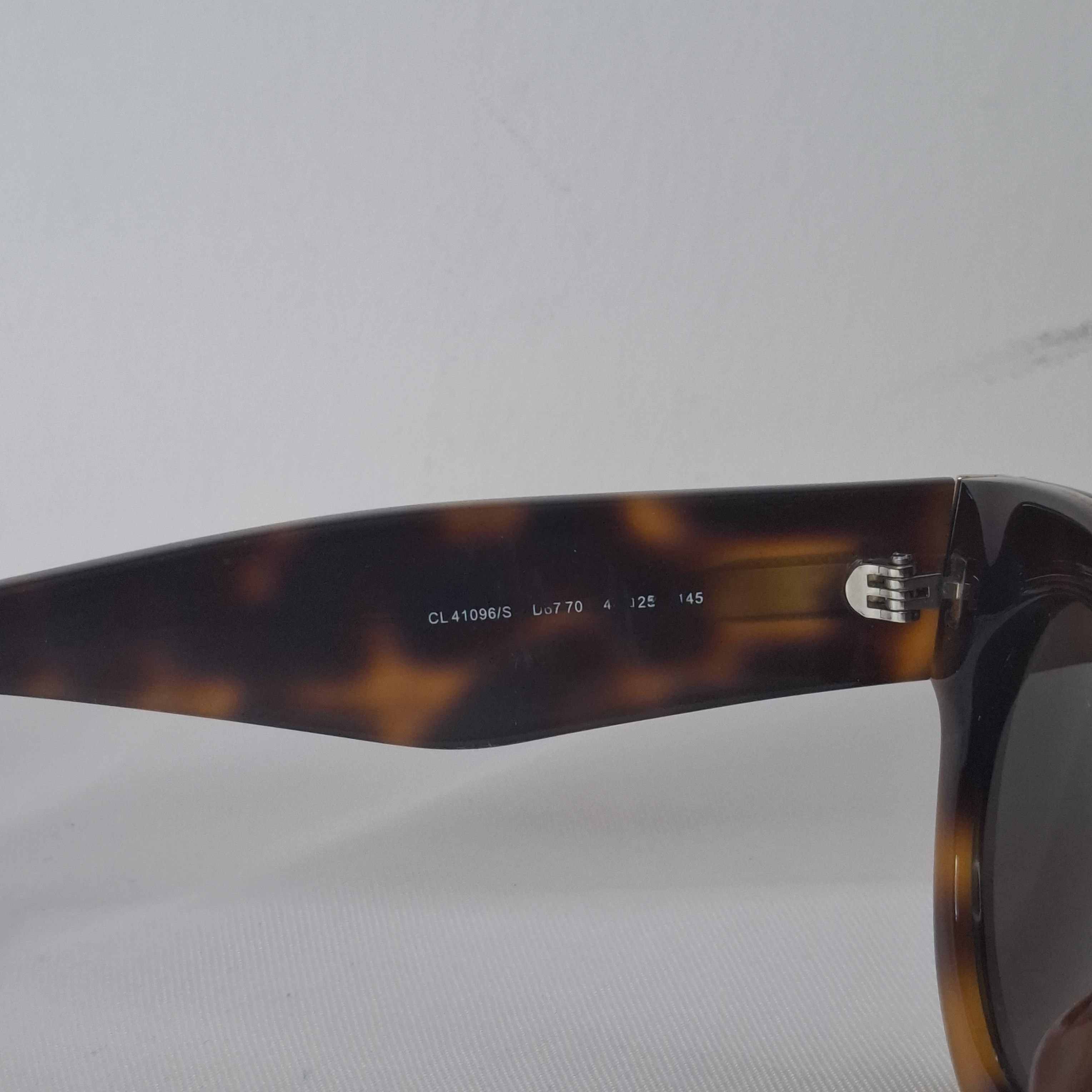 Celine CELINE Brown Leopard Print Phoebe Philo Sunglasses Size ONE SIZE - 5 Thumbnail