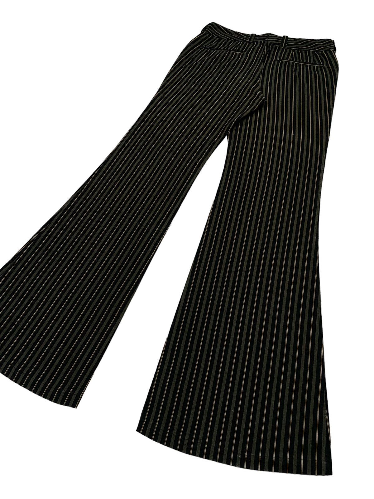 Tornado Mart Tornado Mart Flared Striped Cotton Pants Size 29" - 20 Thumbnail