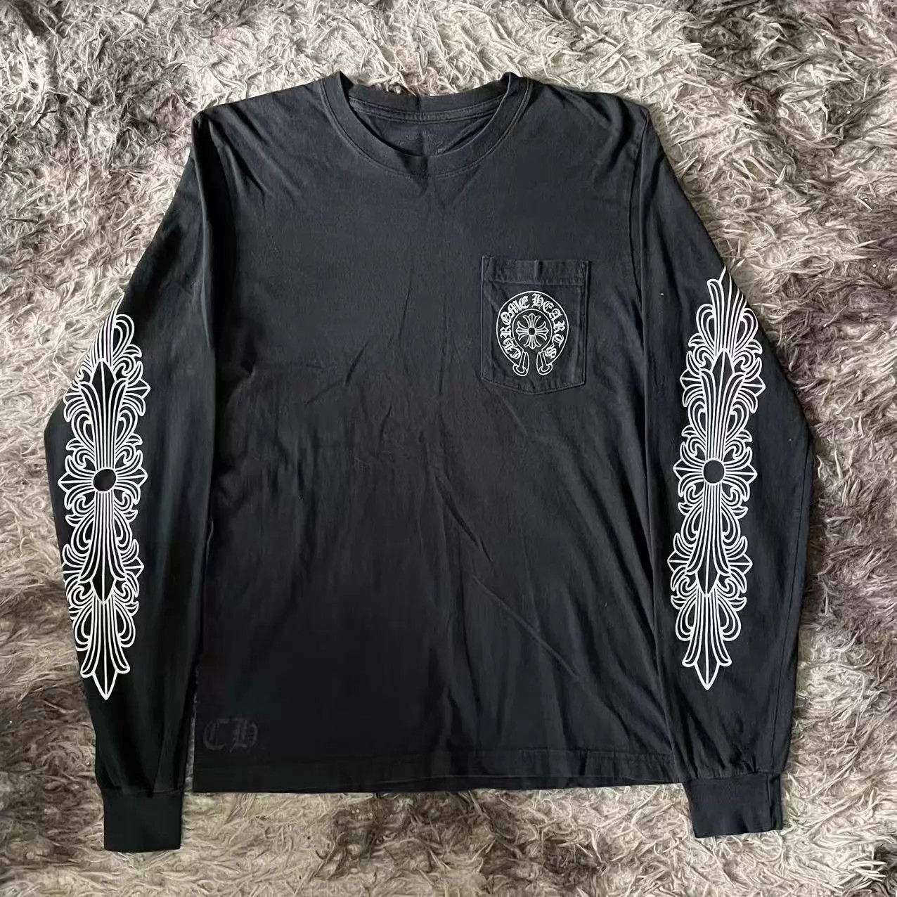 Chrome Hearts CHROME HEARTS Horseshoe Long Sleeve BLACK | Grailed