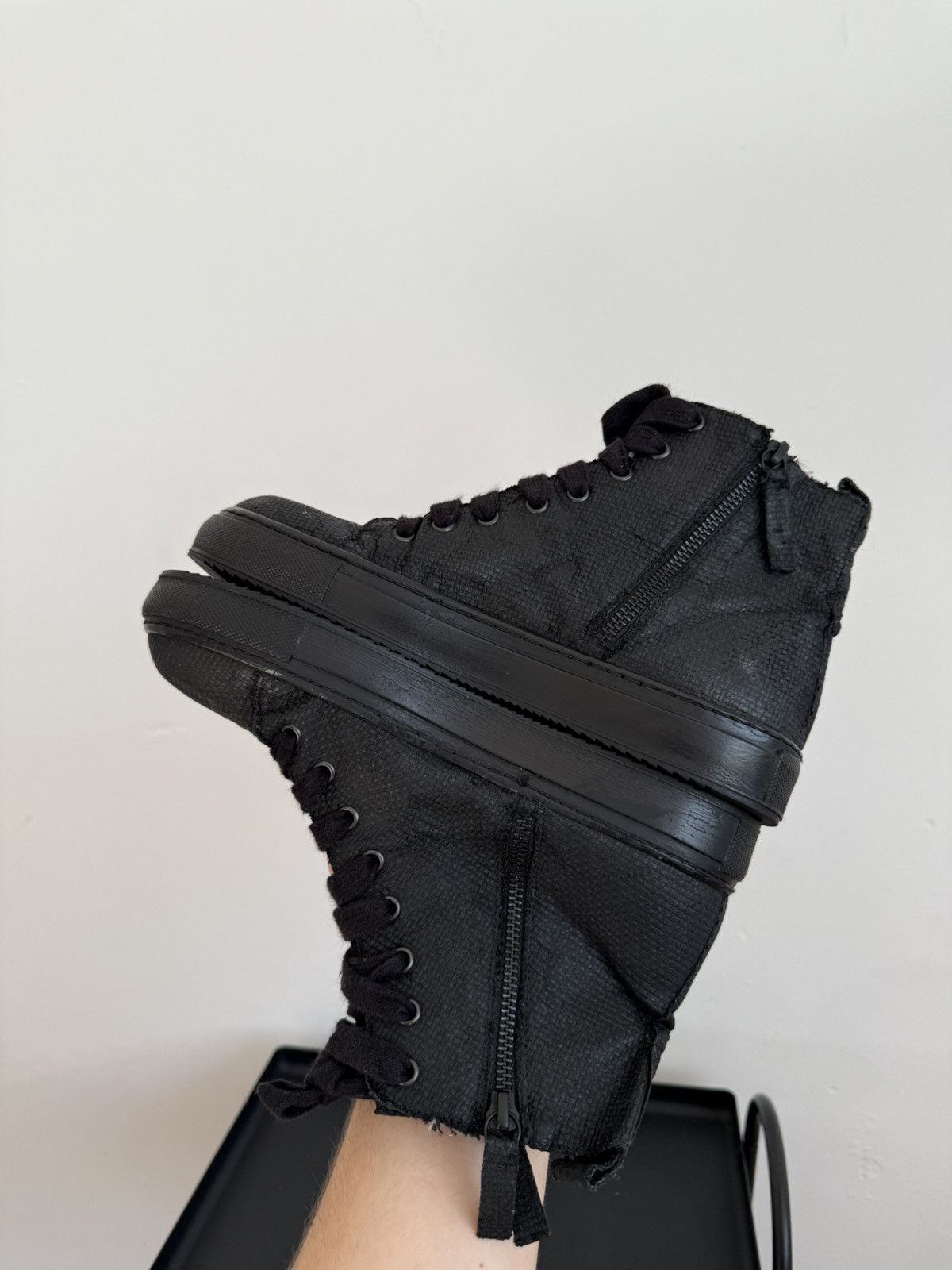 Rundholz rundholz mainline painted textile hi-top double ankle boots Size US 9 / IT 39 - 12 Thumbnail