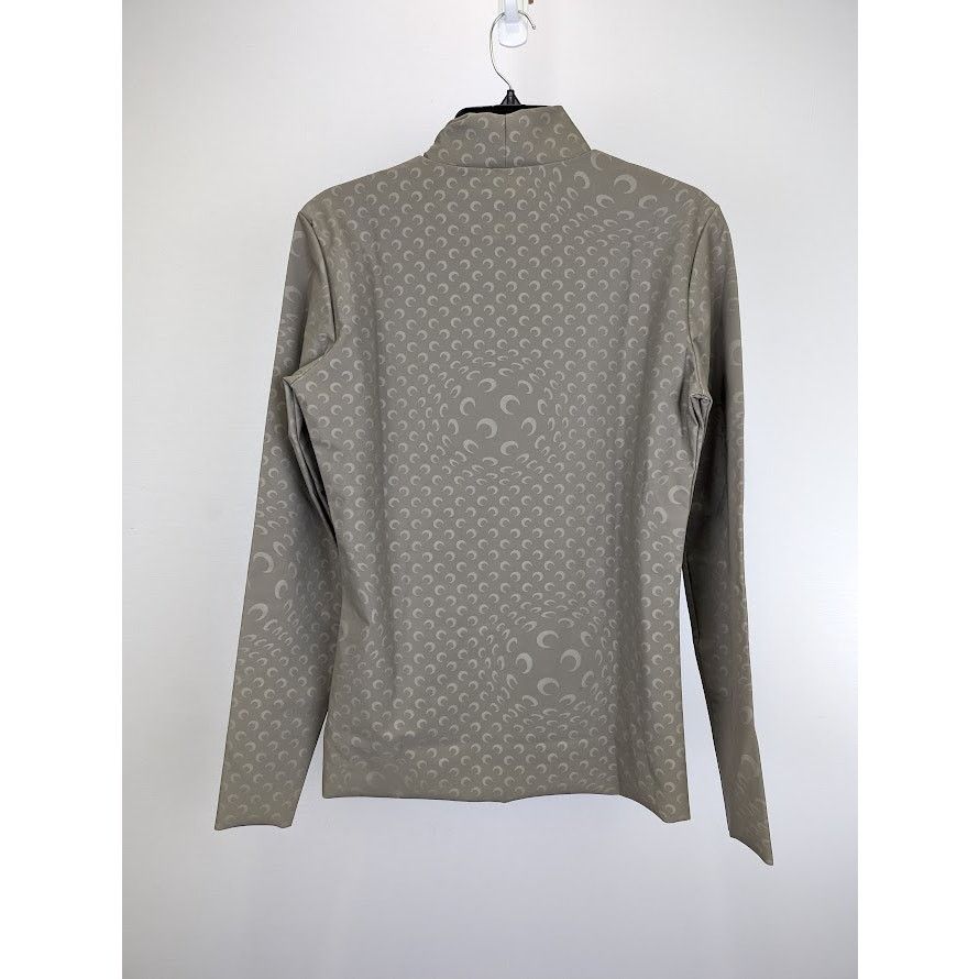 Marine Serre o1rshd1 Patterned Long Sleeve T-Shirt in Tan Size US L / EU 52-54 / 3 - 9 Thumbnail