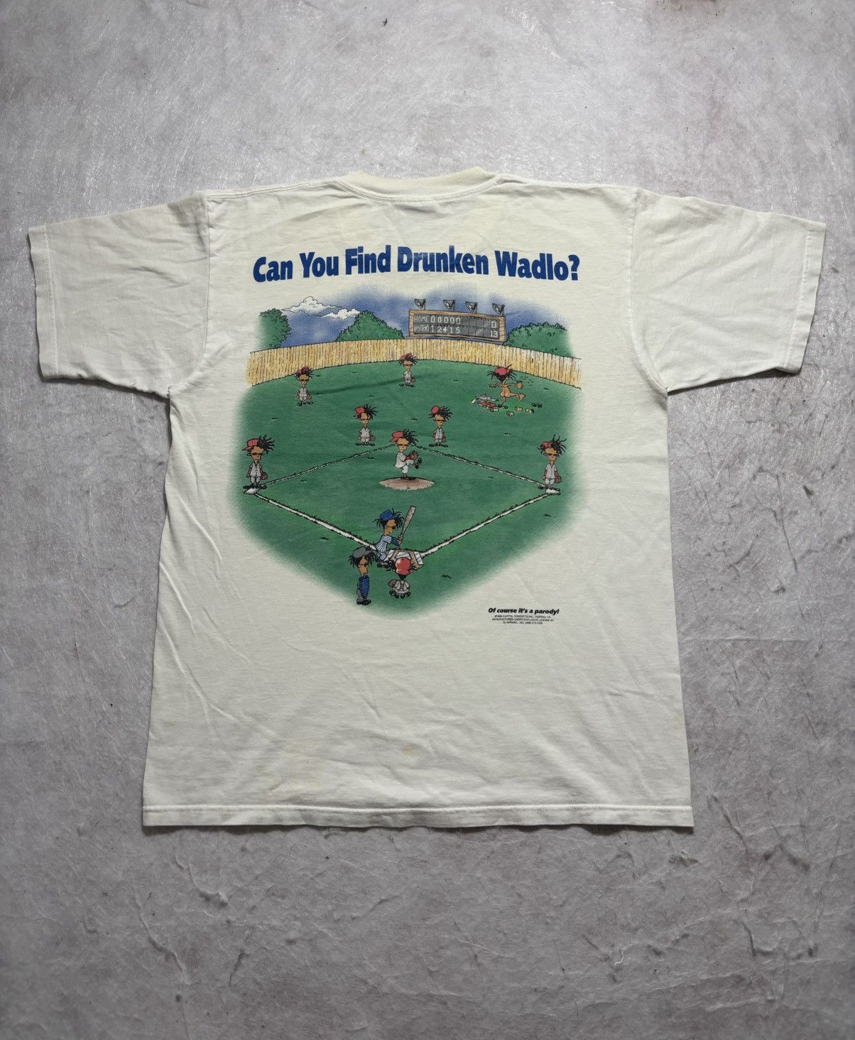 Vintage Vintage 90’s Can U Find Drunken Wadlo Tshirt Size US L / EU 52-54 / 3 - 1 Thumbnail