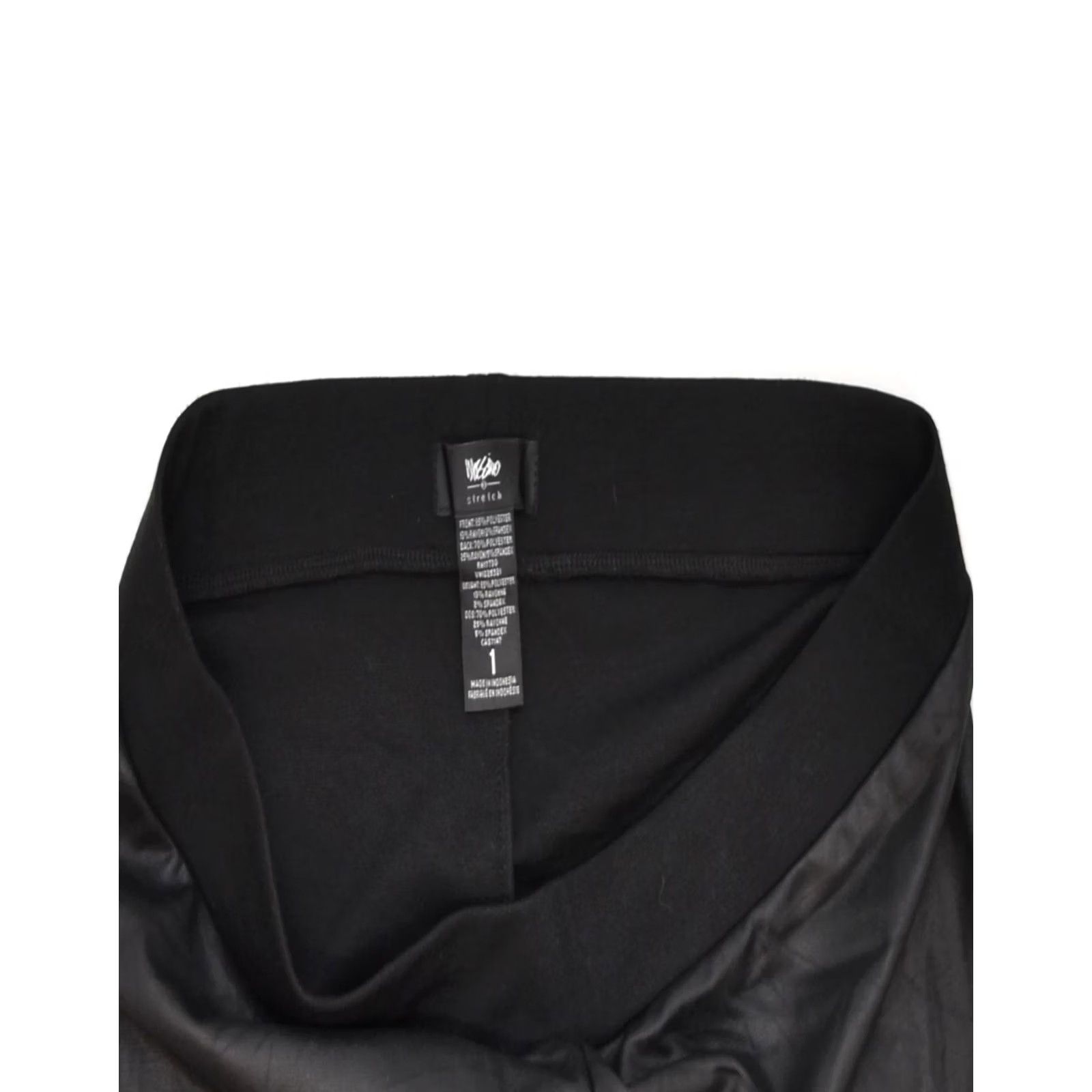 Mossimo MOSSIMO Womens Faux Leather Leggings Black W36 L30 Polyester Size 25" / US 0 / IT 36 - 3 Thumbnail
