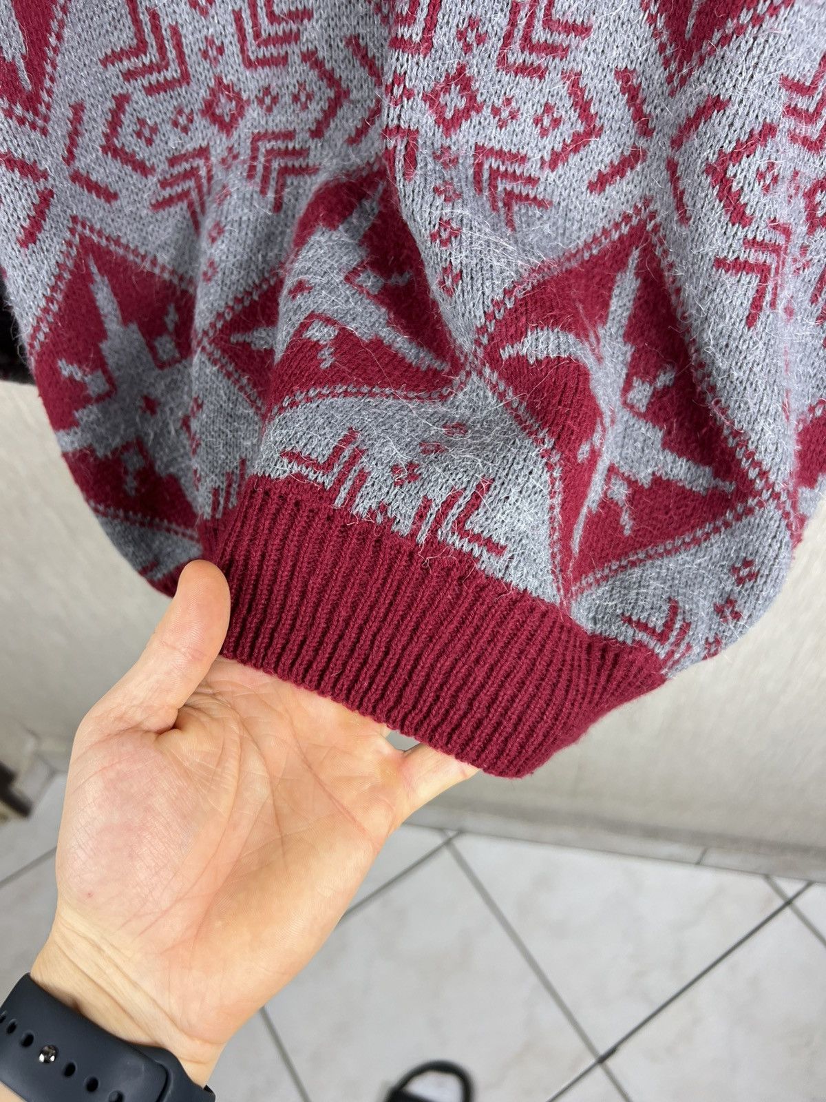 Levi's Vintage Levis Civvy Street snowflakes winter pattern sweater Size US XL / EU 56 / 4 - 11 Thumbnail