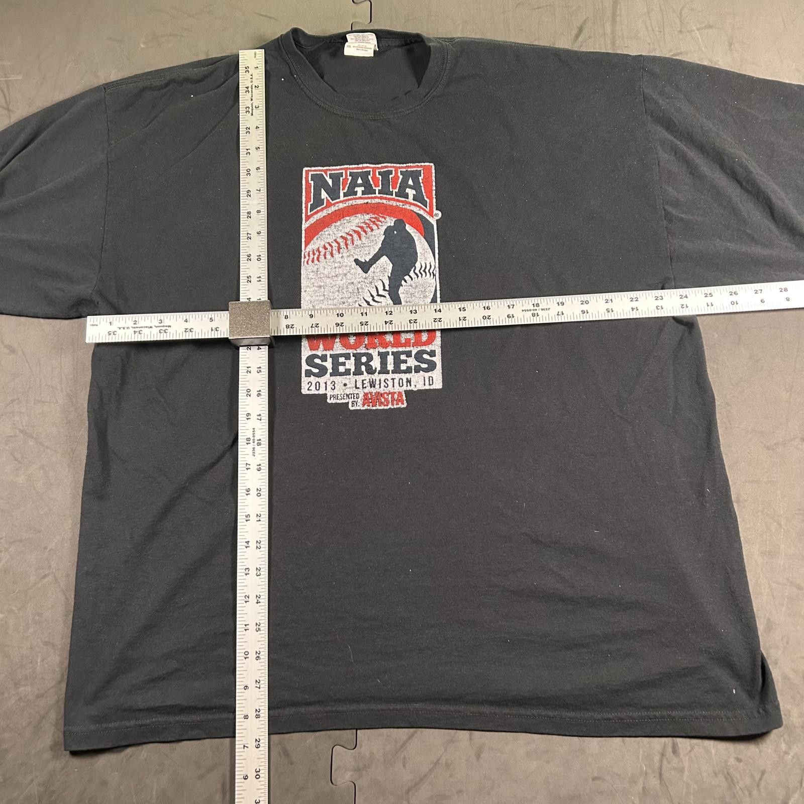 Gildan Vintage NAIA World Series 2013 Graphic T-Shirt Size US XXL / EU 58 / 5 - 3 Thumbnail