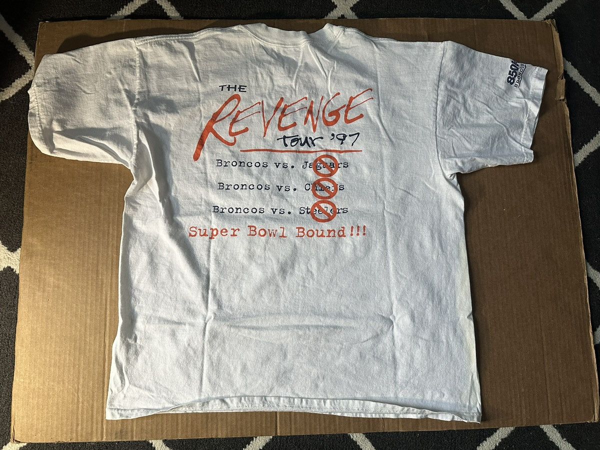 NFL John Elway 1997 revenge tour shirt Size US XL / EU 56 / 4 - 4 Thumbnail