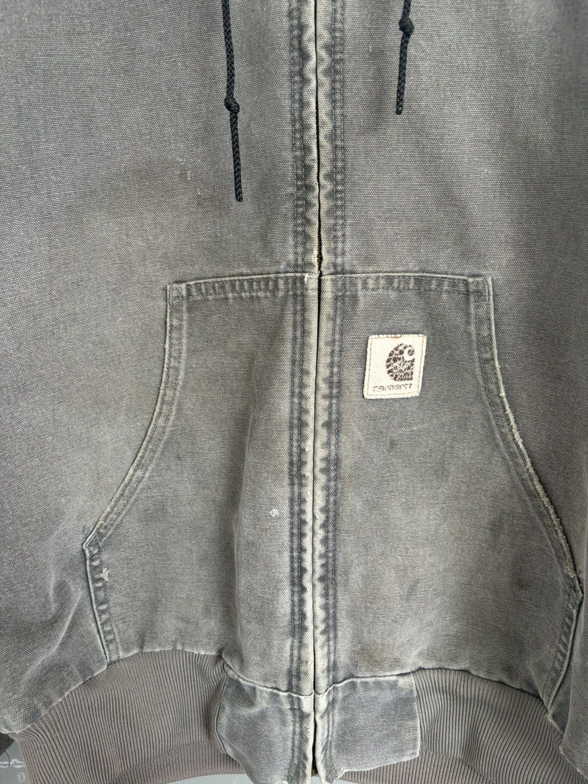 Carhartt 1990s Vintage Carhartt Active Jacket J06 CMT Cement Gray Size US L / EU 52-54 / 3 - 7 Thumbnail