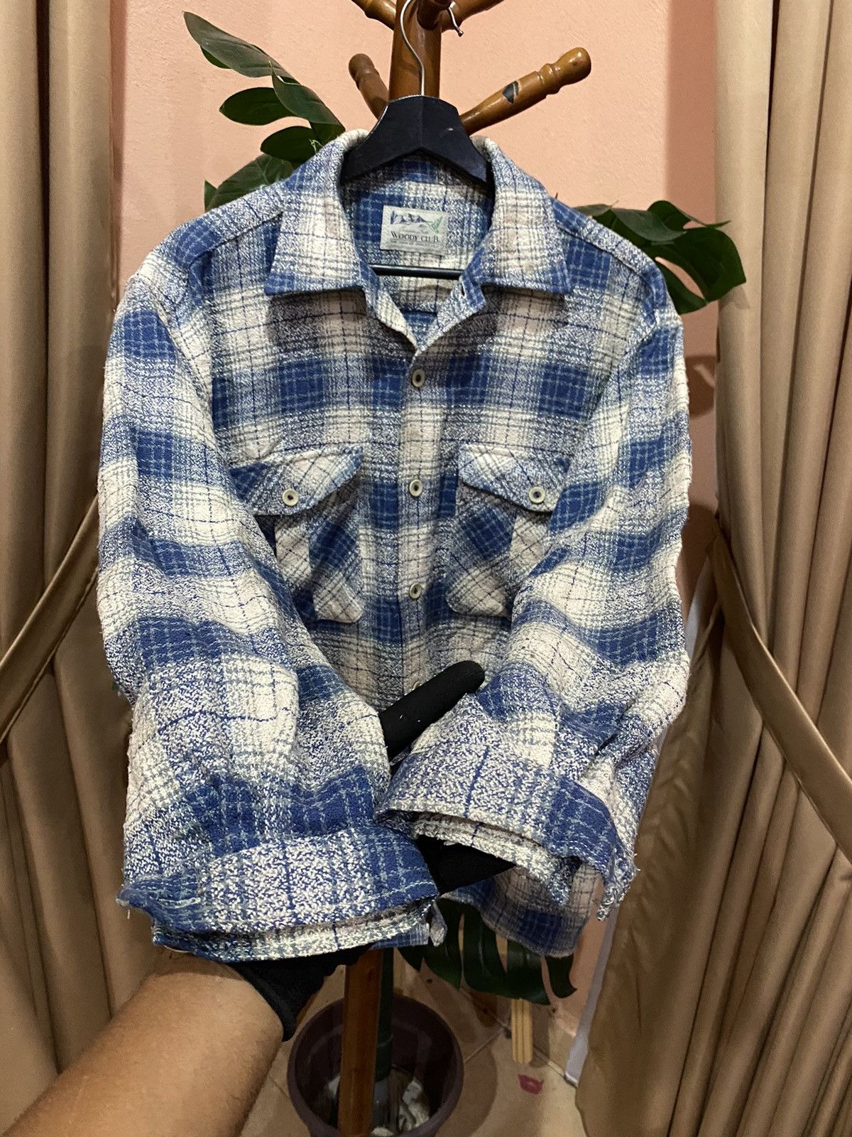 Japanese Brand Vintage Woody Club Outdoor Fields Plaid Shirt Jacket Size US L / EU 52-54 / 3 - 5 Thumbnail