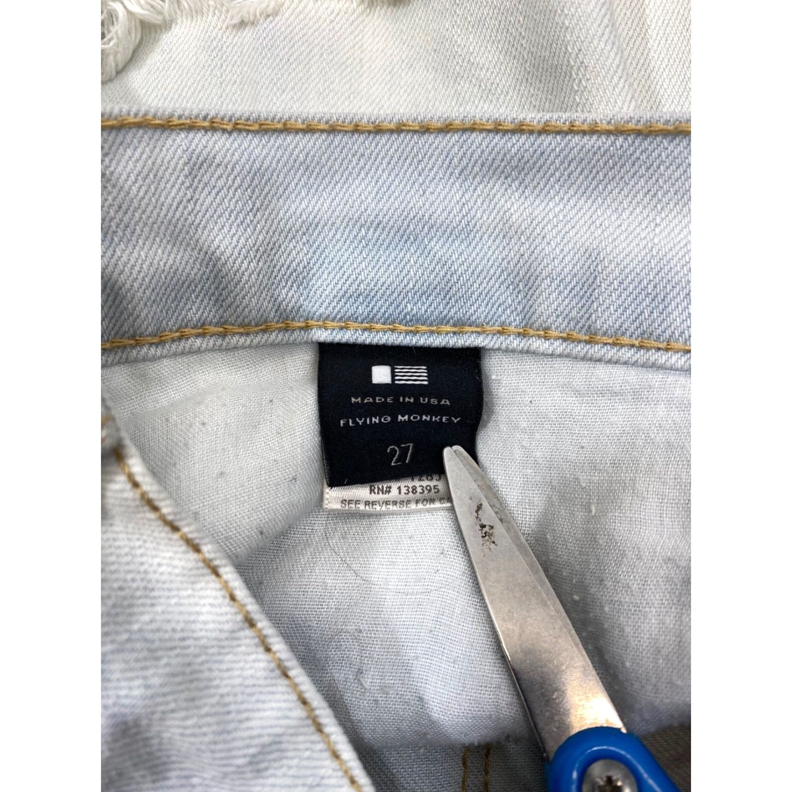 Vintage **Platinum Destructive Light Blue Skinny Jeans Size 27** User: **Destructive Platinum Light Blue Skinny Jeans Size 27** Size 27" / US 4 / IT 40 - 4 Thumbnail