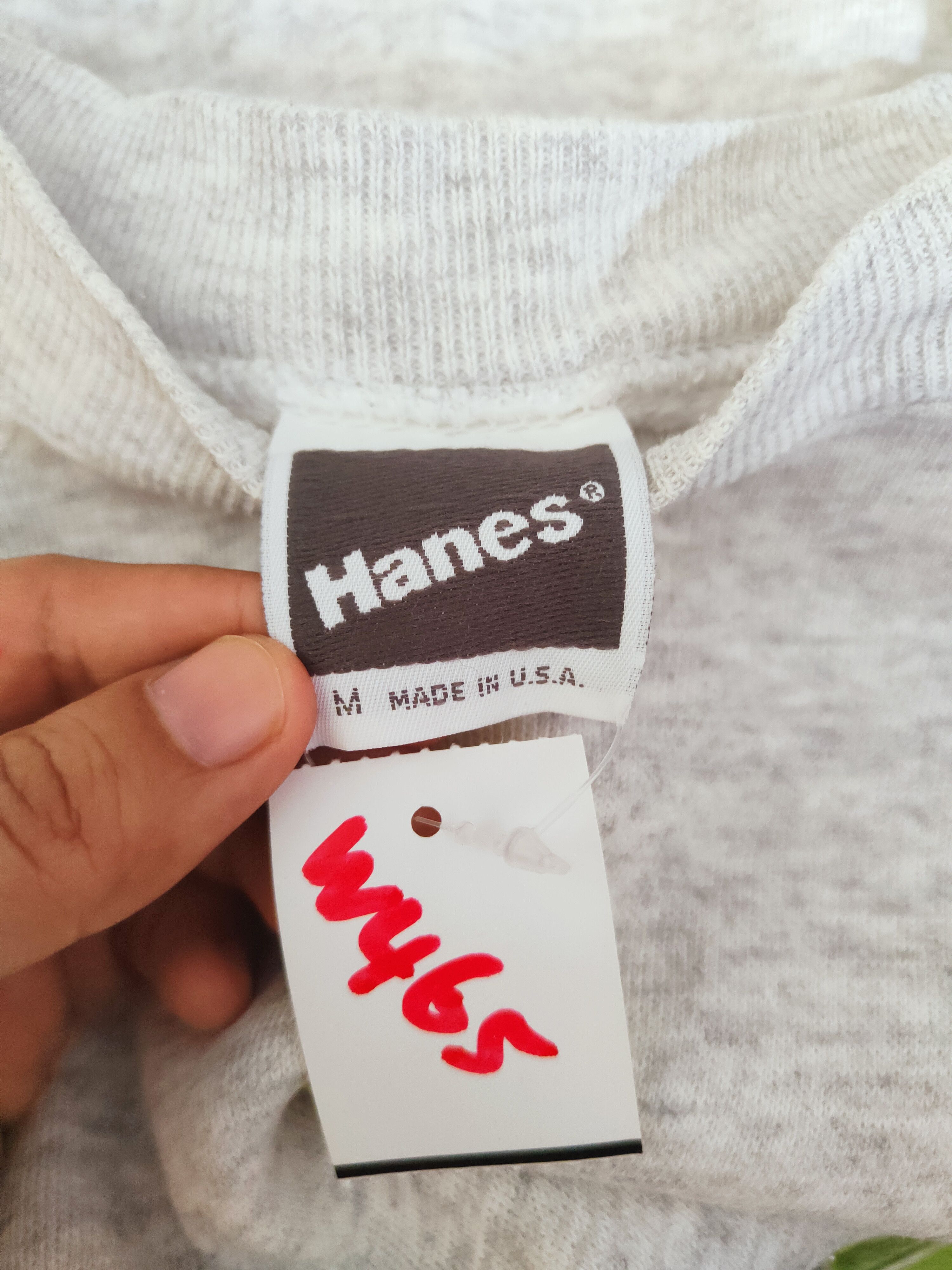 Hanes × Vintage Hanes made in usa vintage plain Gray Sweatshirts #W465 Size US S / EU 44-46 / 1 - 11 Thumbnail