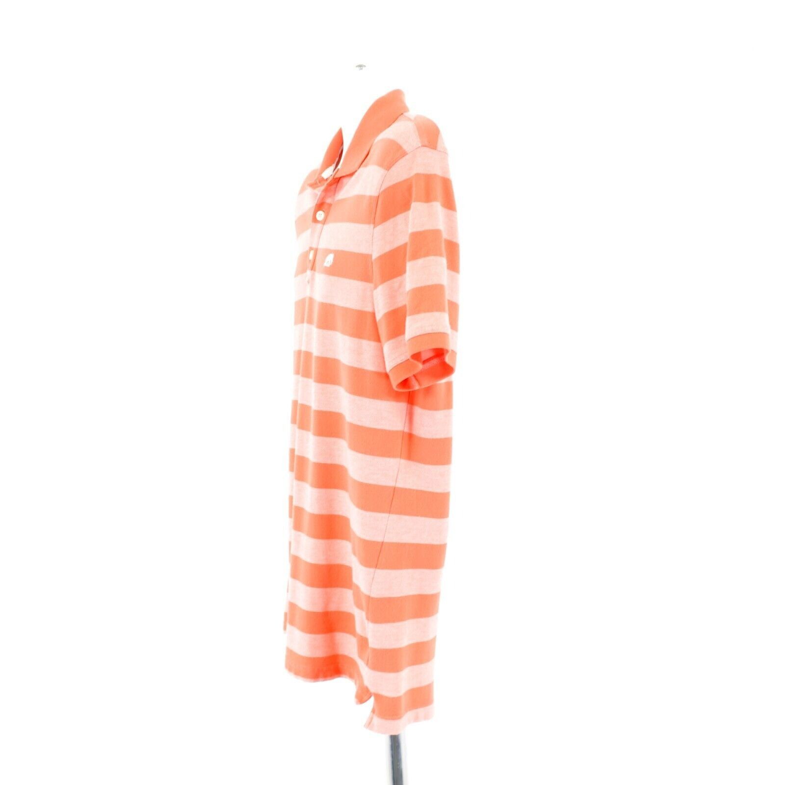 Banana Republic Banana Republic Medium Orange Striped Short Sleeve Collared Size US M / EU 48-50 / 2 - 5 Thumbnail