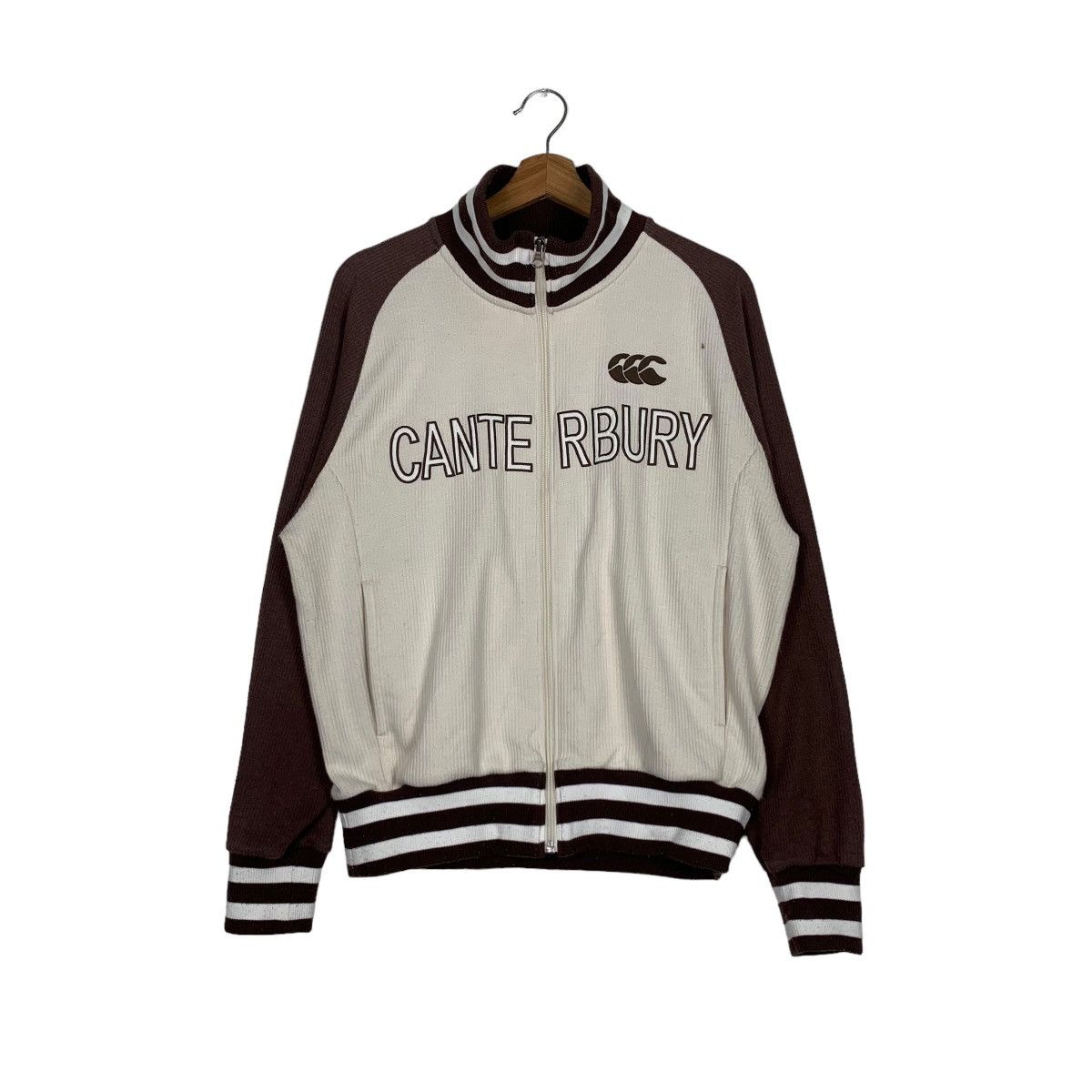 Canterbury of New Zealand CONTERBURY Spellout Big Logo Zipper Sweater Jacket #0140-C7 Size US M / EU 48-50 / 2 - 1 Thumbnail