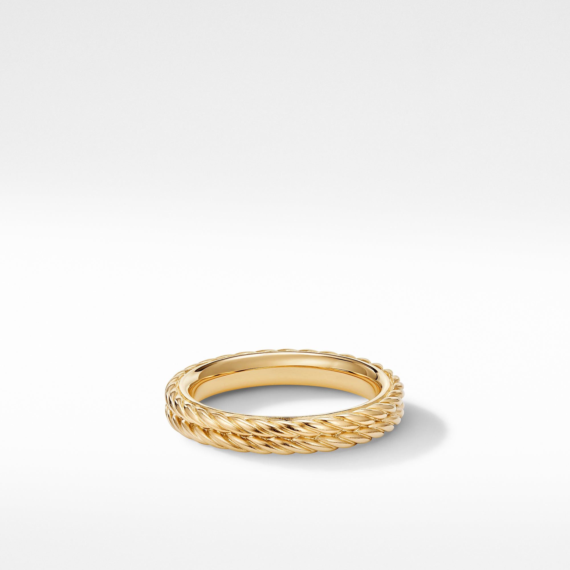 David Yurman o1w1db10526 R25308M/Size 10/Row Rope Band Ring in Golden Size ONE SIZE - 1 Preview