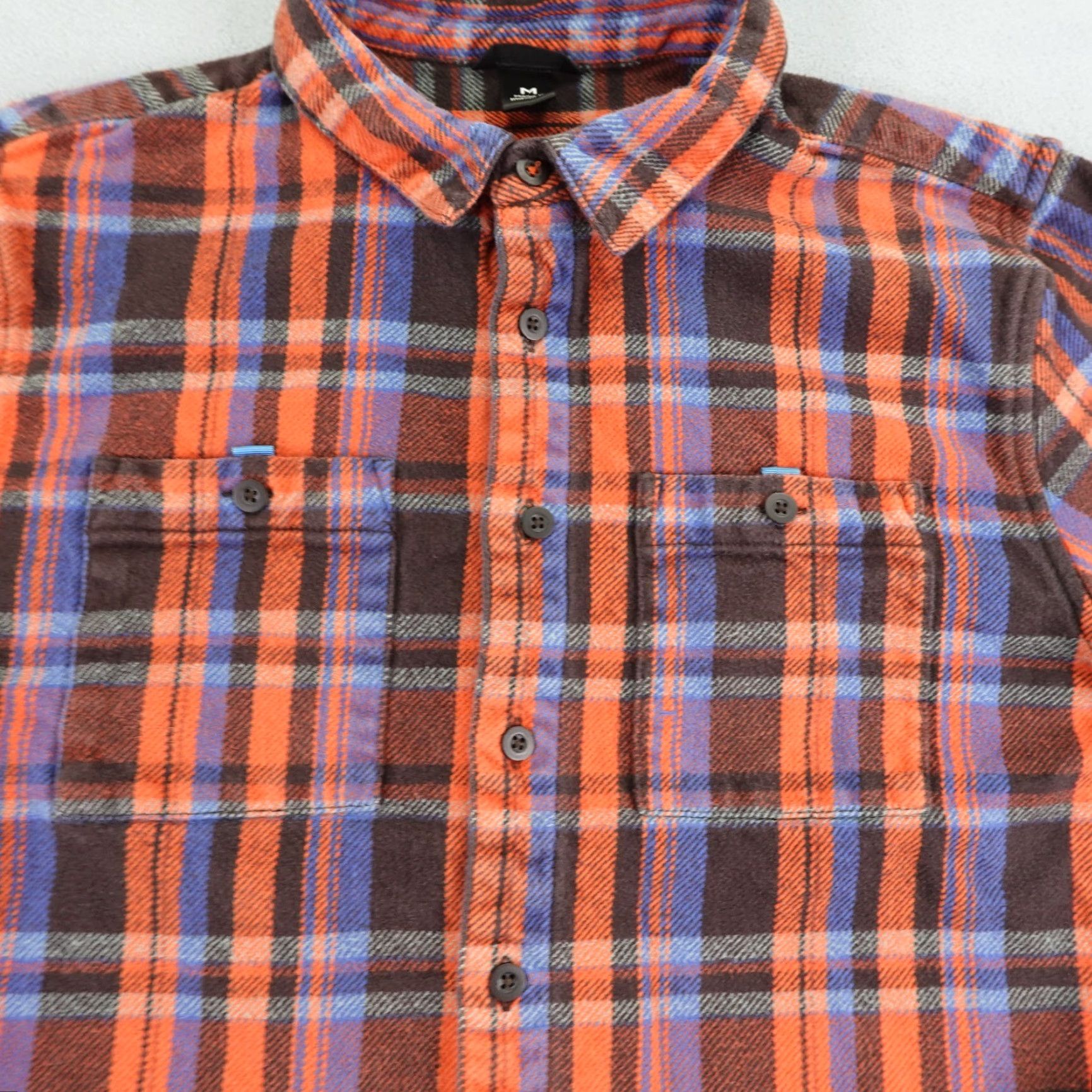 Cotopaxi VINTAGE Cotopaxi Flannel Shirt Mens Medium Orange Blue Plaid Button-Up Organic Cotton Outdoor Size US M / EU 48-50 / 2 - 3 Thumbnail
