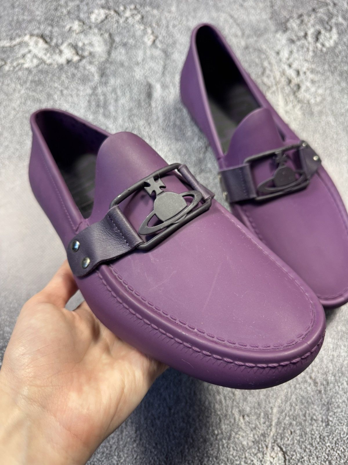 Vivienne Westwood Vivienne Westwood x Anglomania Purple Orb Loafers Size US 9 / IT 39 - 2 Thumbnail