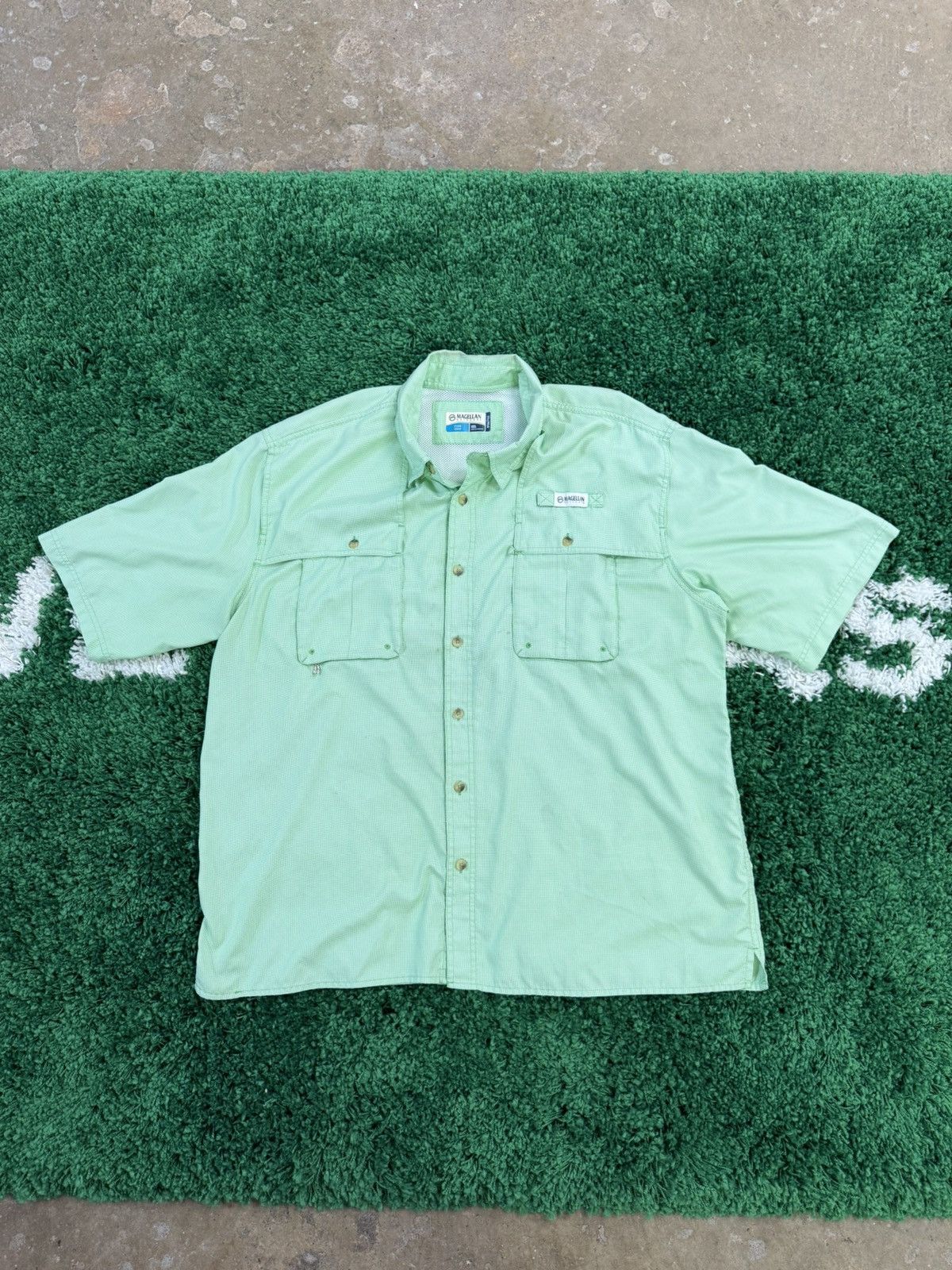 Other Magellan Plaid Green Fishing Camp Collar Shirt 2XL XXL Size US XXL / EU 58 / 5 - 1 Thumbnail